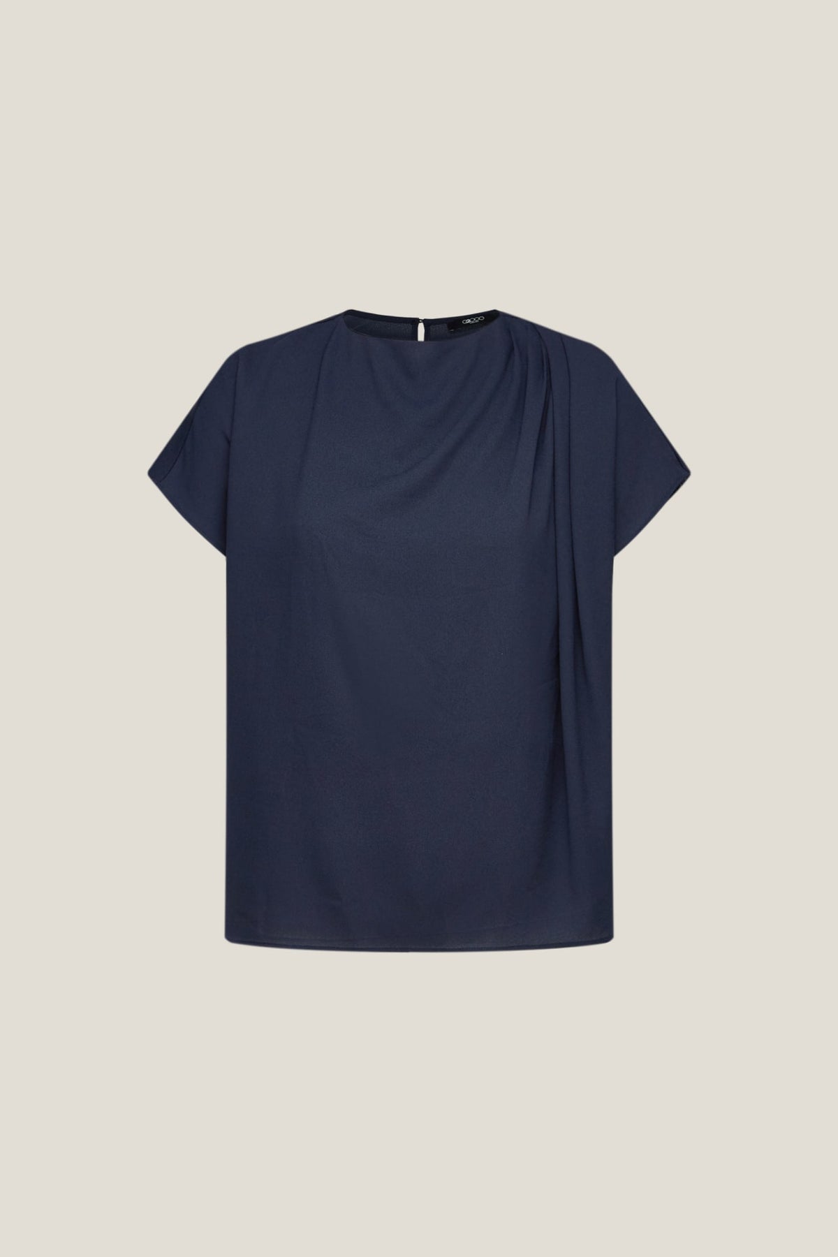 G2000 - Blouses - Drapped Neck Blouse - Enigmatic Teal - Regular