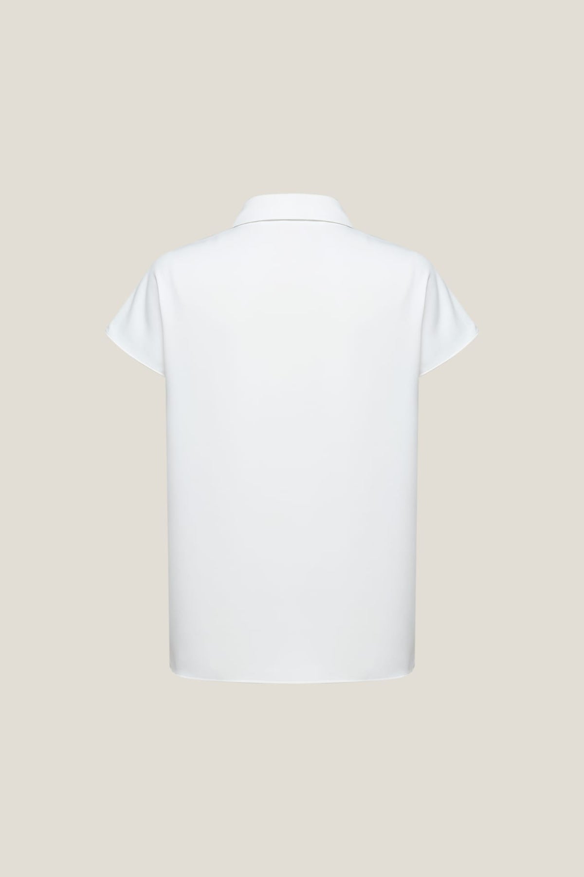 G2000 Blouses Satin Asymmetrical Stand Collar Blouse With Tie
