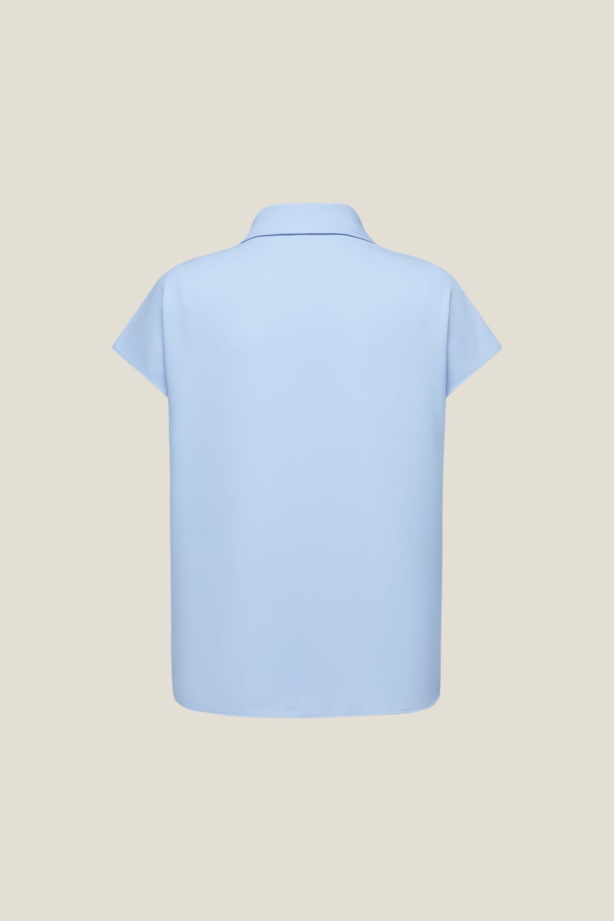 G2000 Blouses Satin Asymmetrical Stand Collar Blouse With Tie