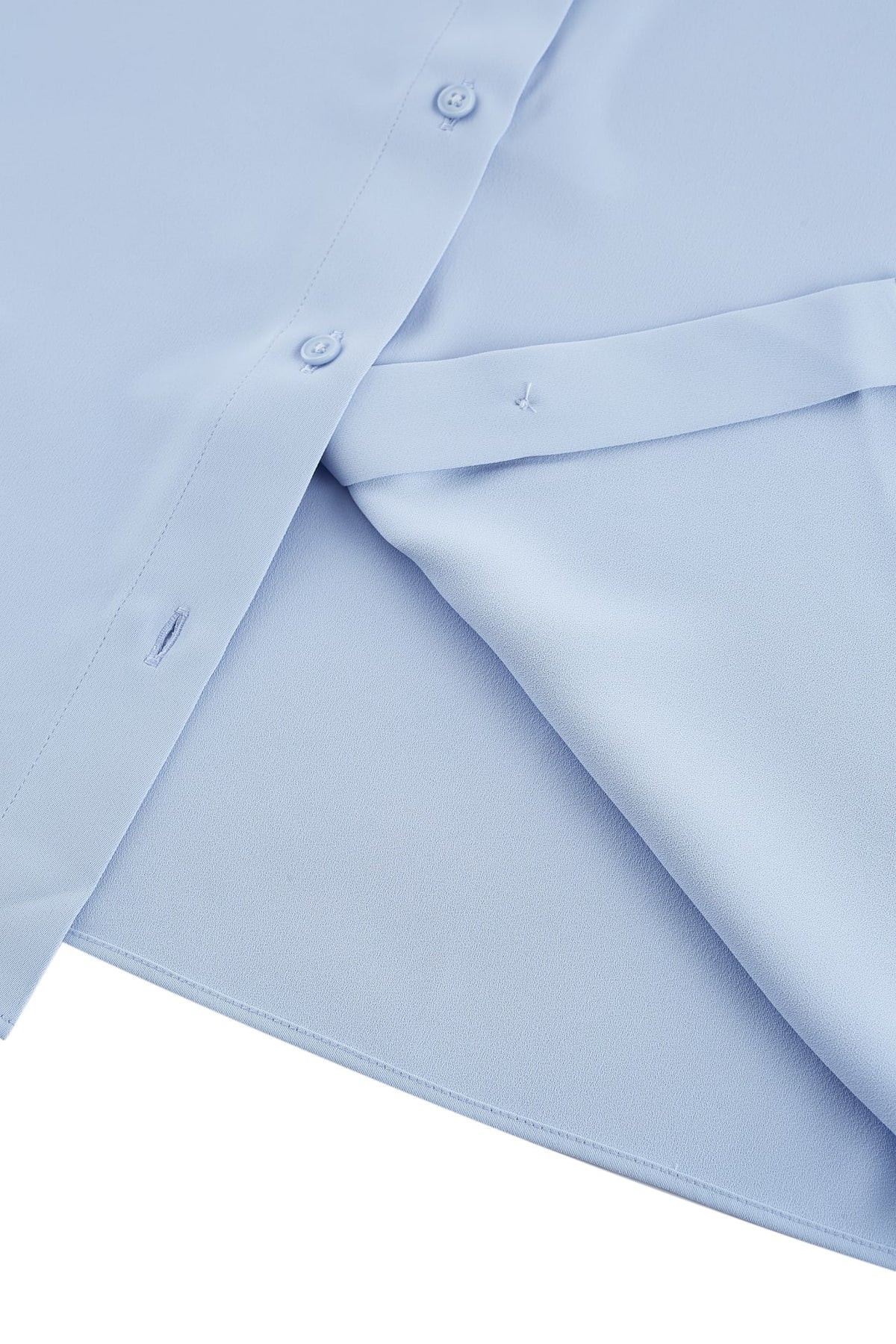 G2000 Blouses Satin Asymmetrical Stand Collar Blouse With Tie