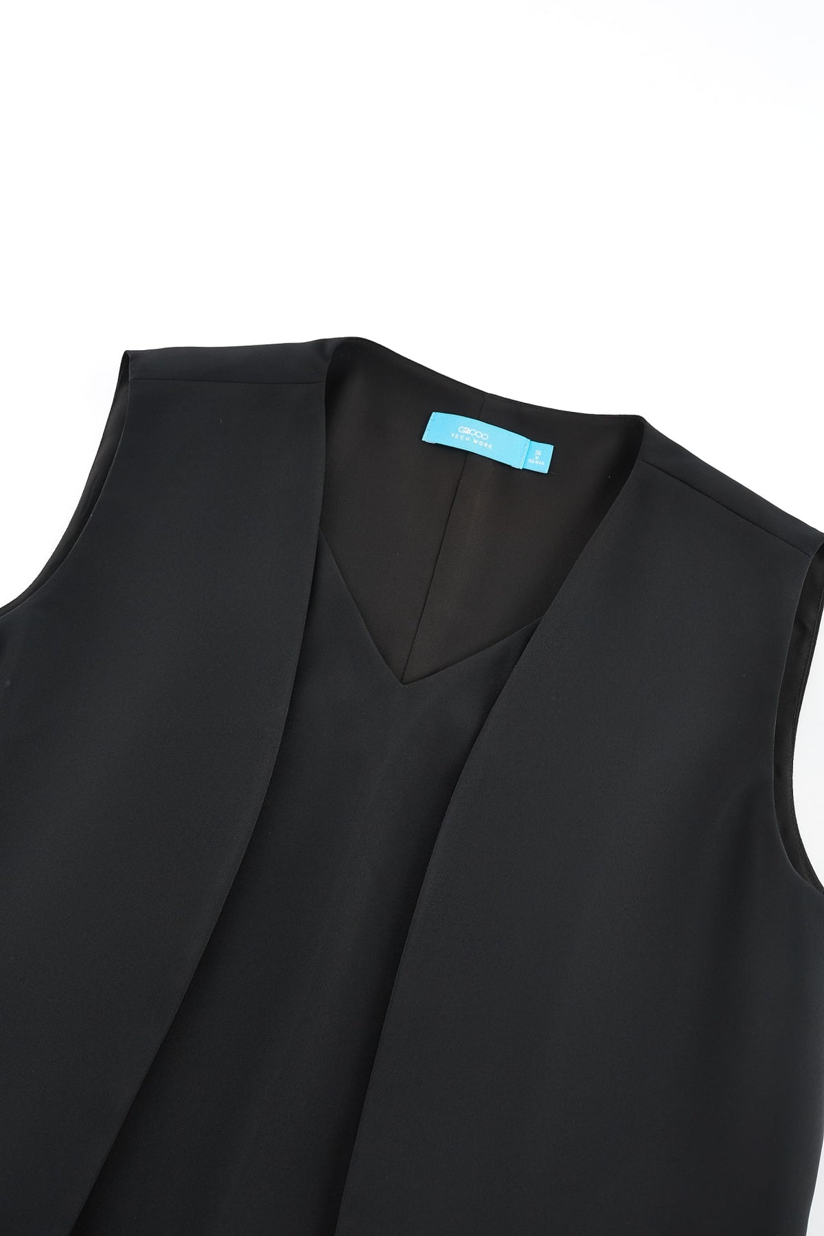 G2000 - Blouses - Satin V Neck 2 In 1 Layered Blouse
