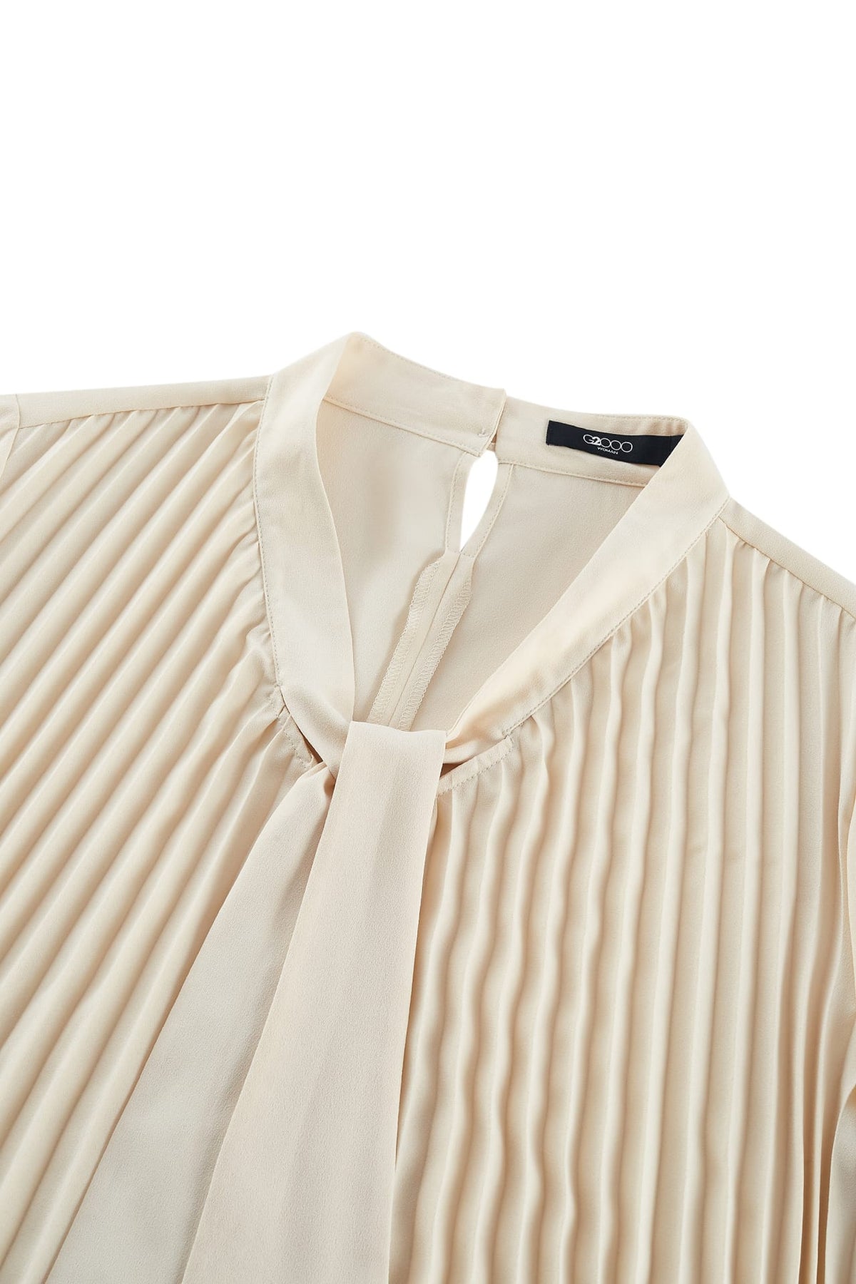 G2000 - Blouses - Pleated Blouse With Tie