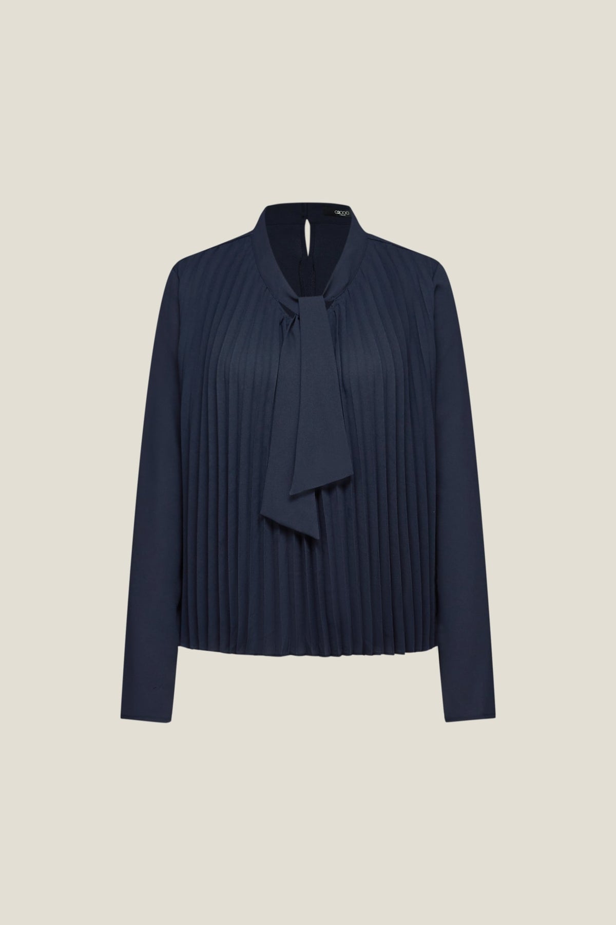 G2000 - Blouses - Pleated Blouse With Tie - Enigmatic Teal - Regular