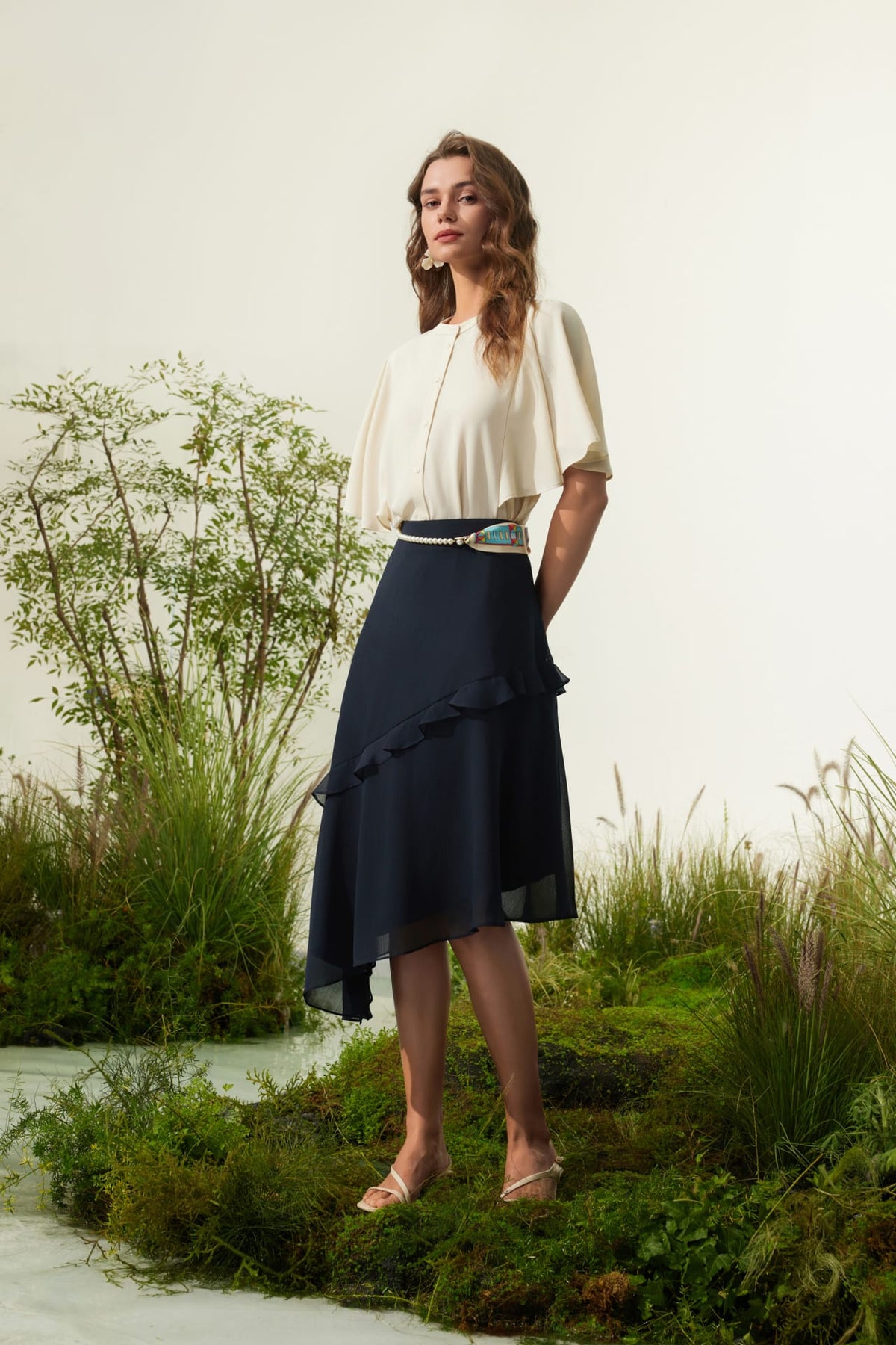 G2000 - Blouses - Stand Collar Blouse
