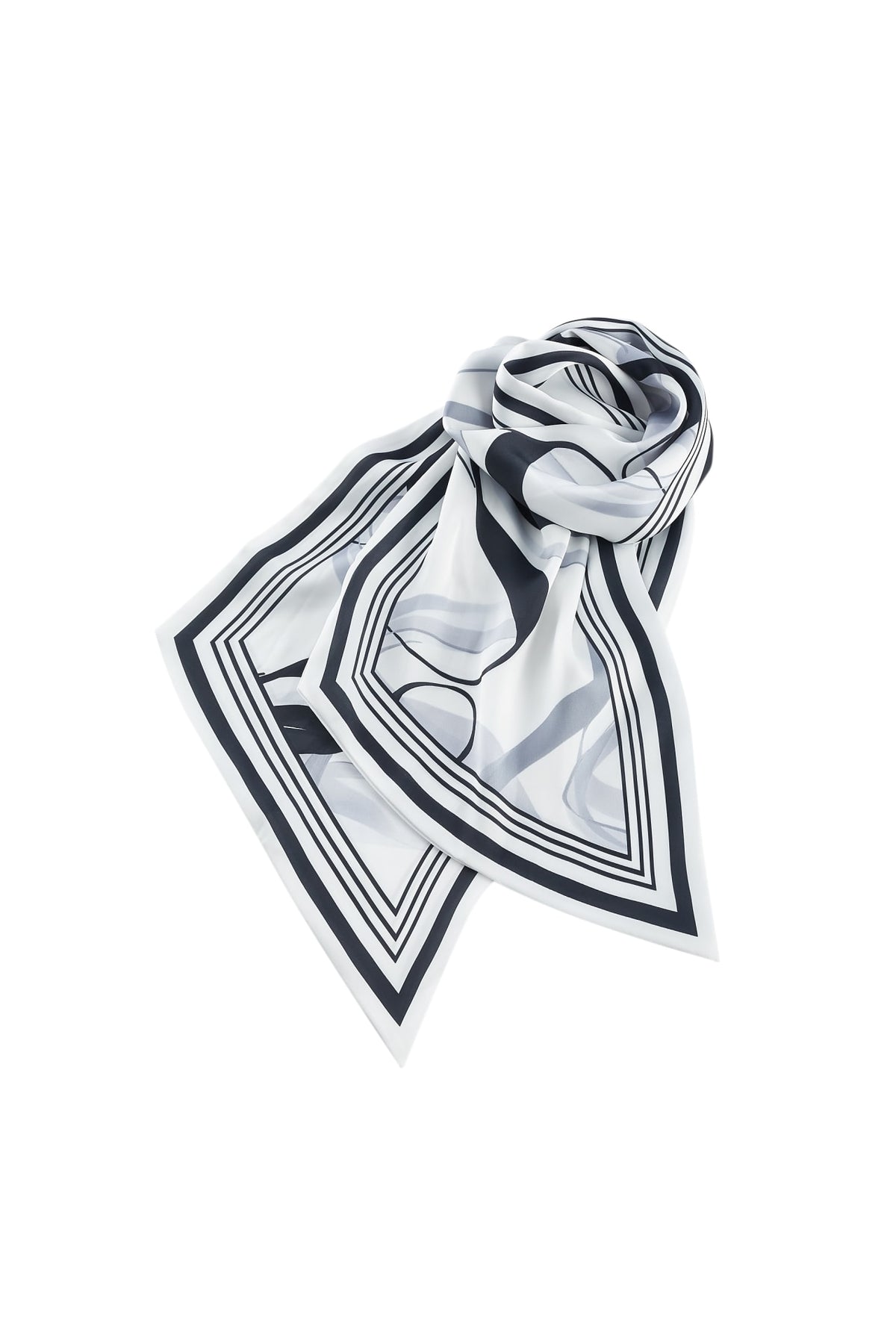G2000 - Blouses - Satin V Neck Scarf Blouse
