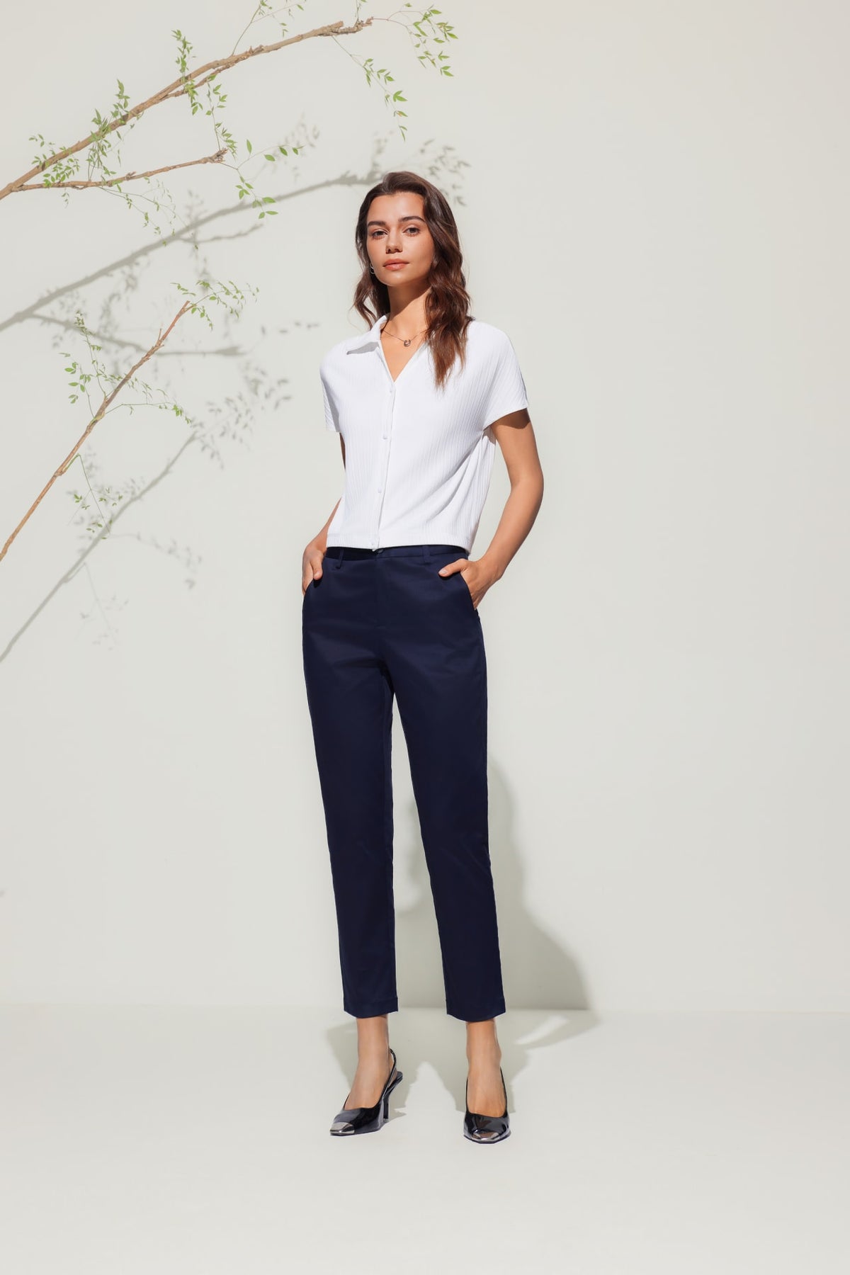 G2000 T-Shirts Cropped Knit Tee