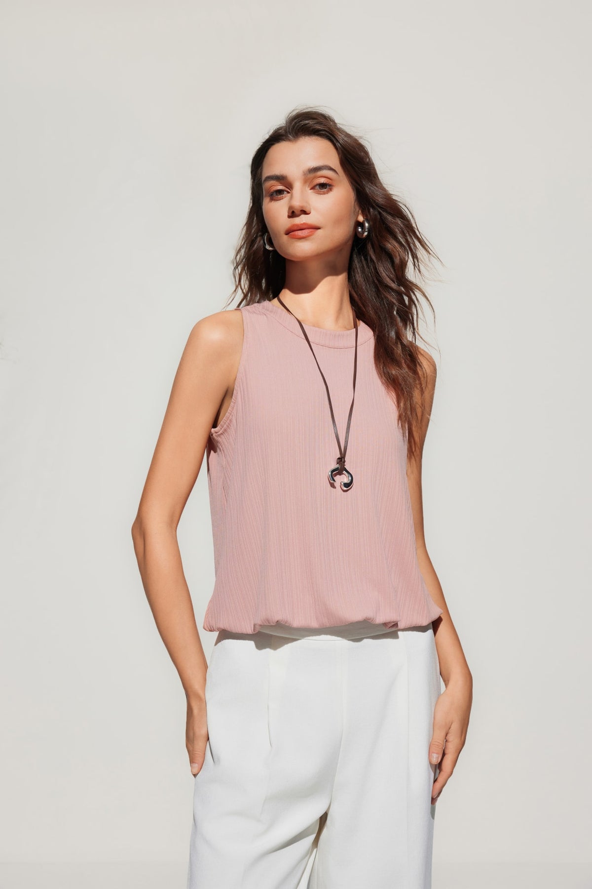 G2000 - T-Shirts - Crew Neck Puff Hem Tank Top