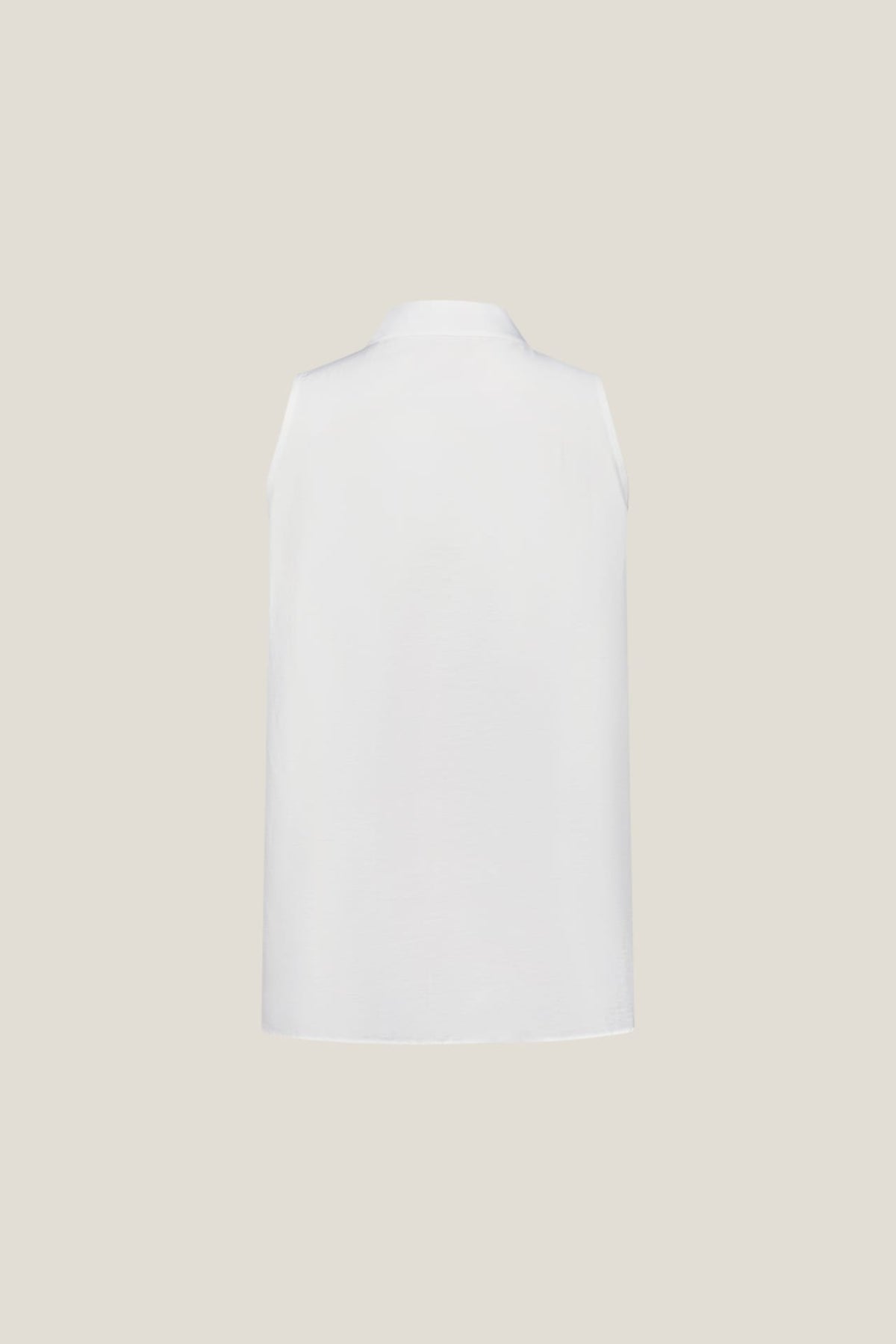 G2000 Blouses Stand Collar Top With Hi-Low Fit Hem