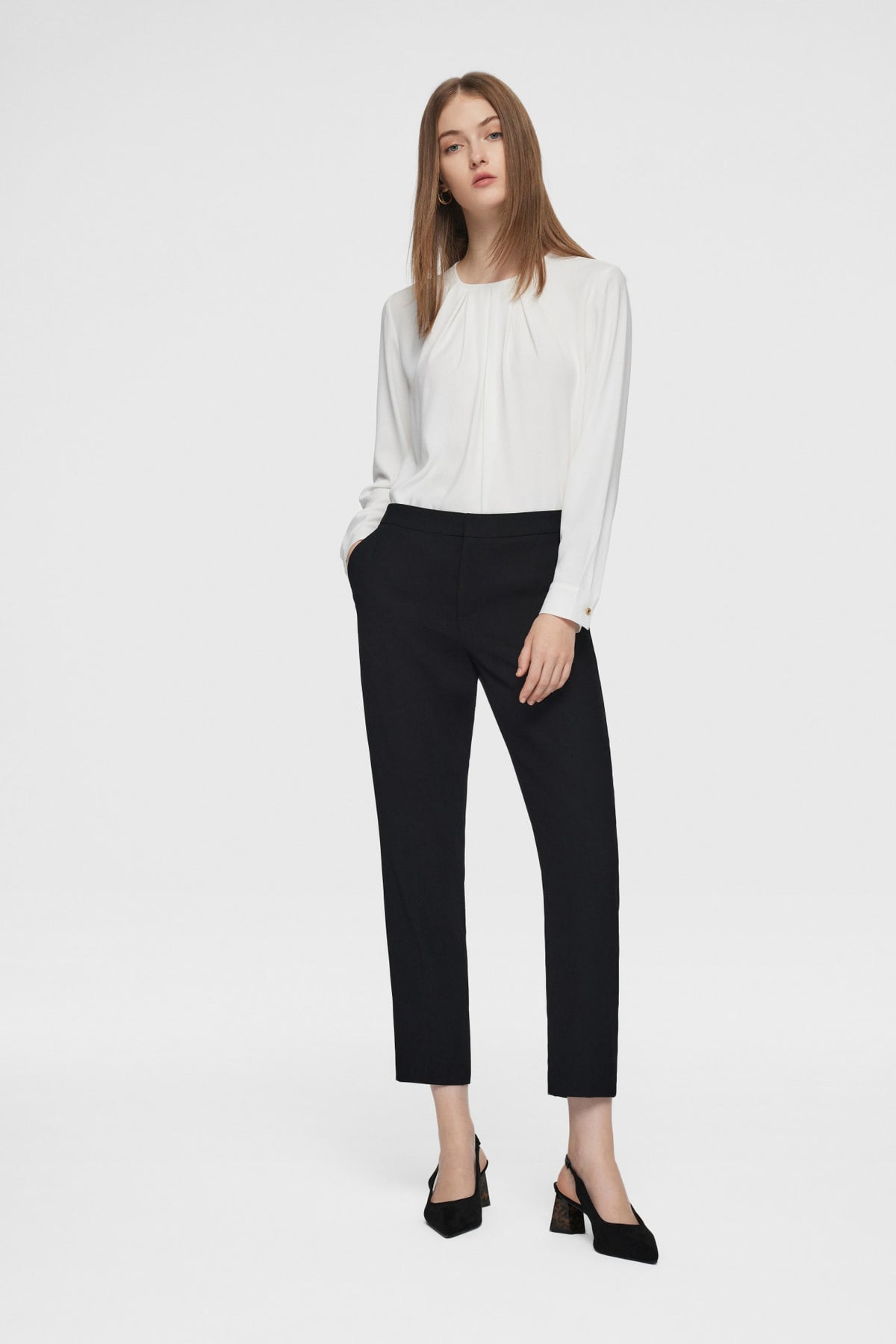 G2000 Pants Ankle Cigarette Suit Pants Darkened Slate Regular