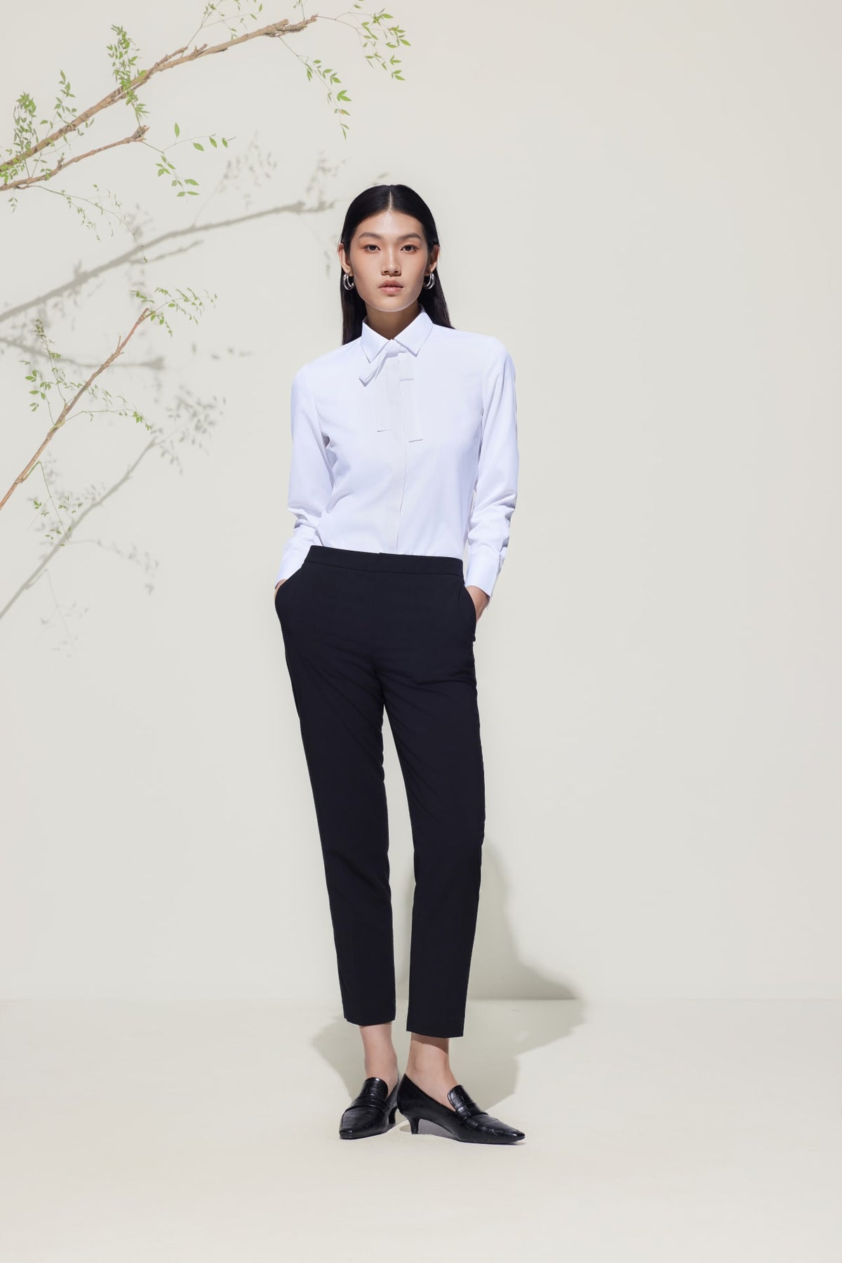 G2000 Pants Rayon Blend Ankle Cigarette Suit Pants