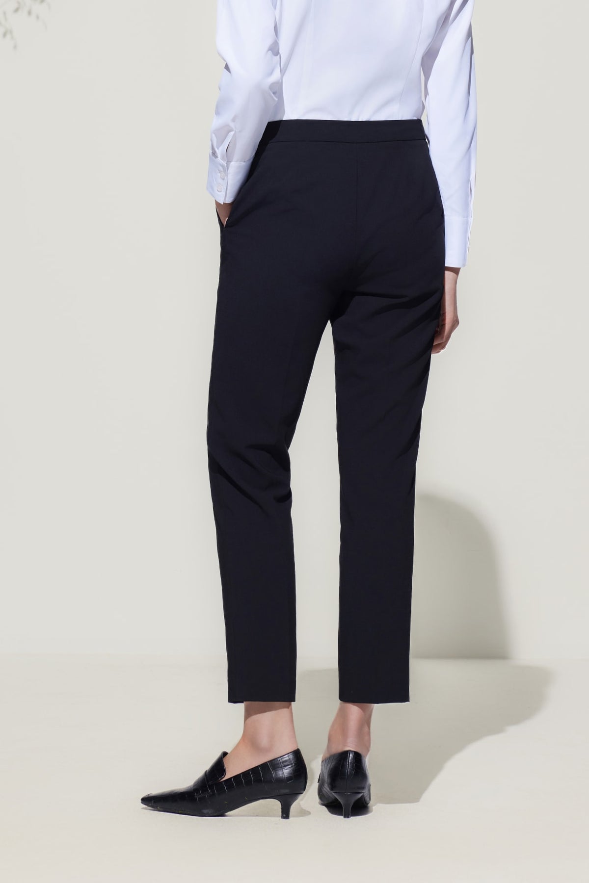 G2000 - Pants - Rayon Blend Ankle Cigarette Suit Pants