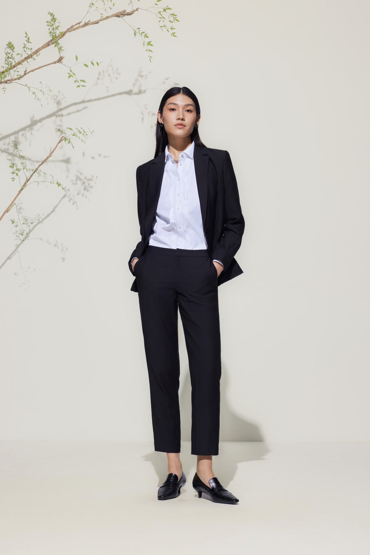 G2000 Pants Rayon Blend Ankle Cigarette Suit Pants