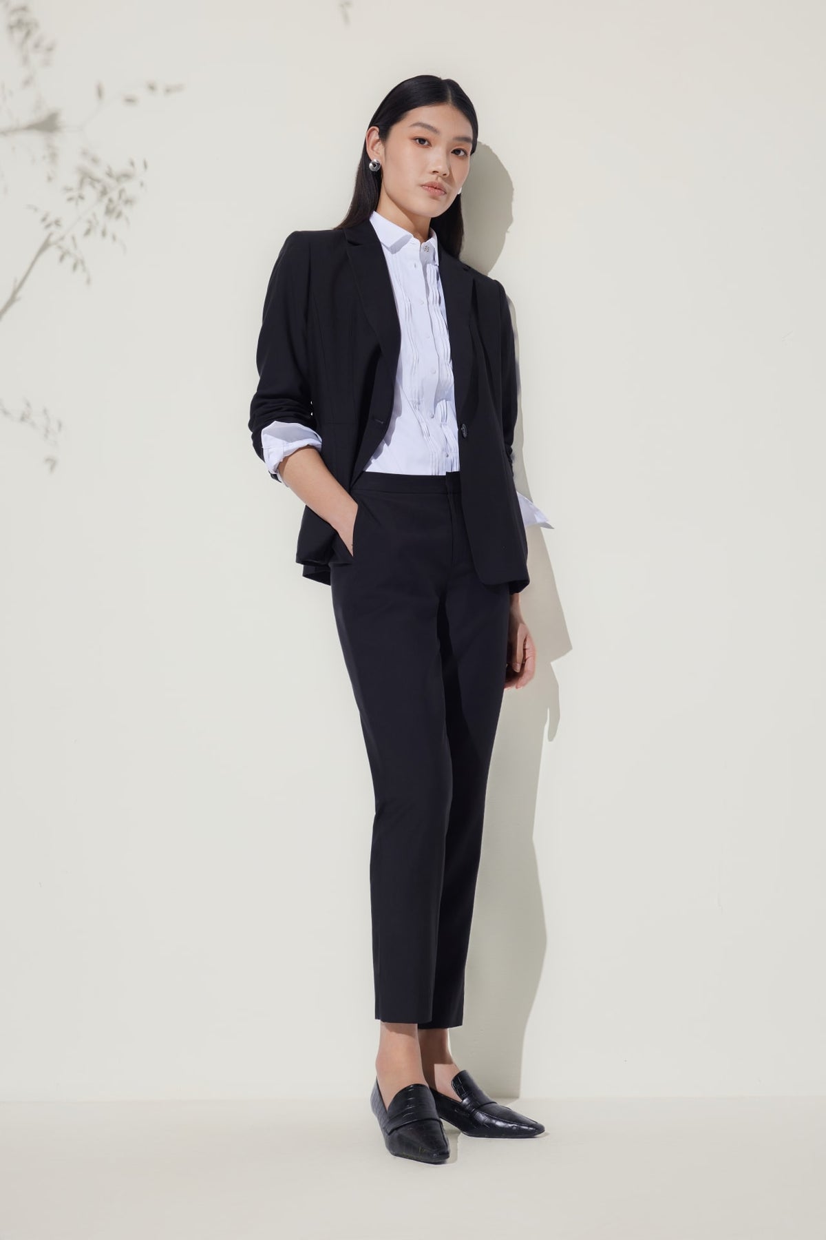 G2000 - Pants - Rayon Blend Ankle Cigarette Suit Pants