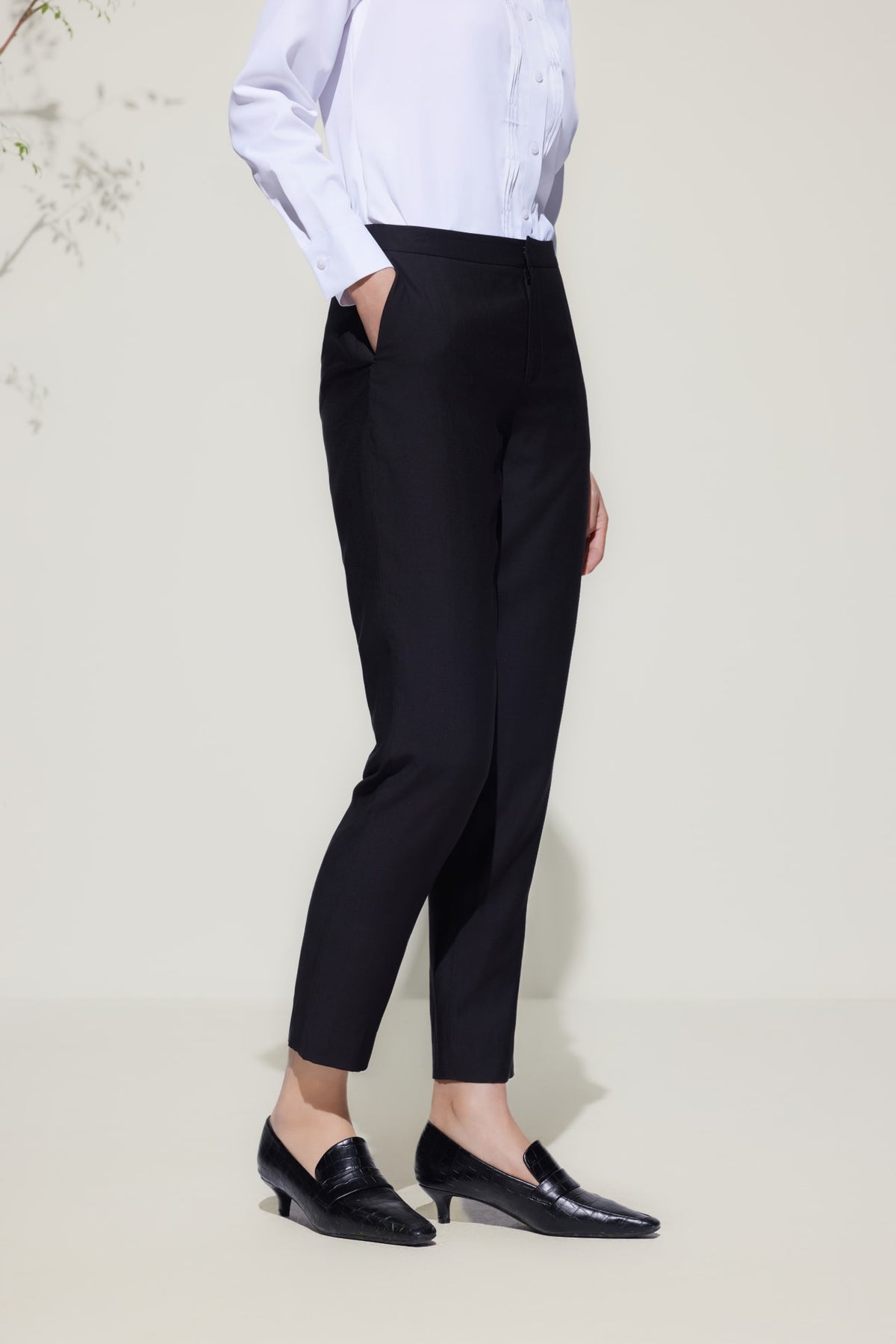 G2000 - Pants - Rayon Blend Ankle Cigarette Suit Pants
