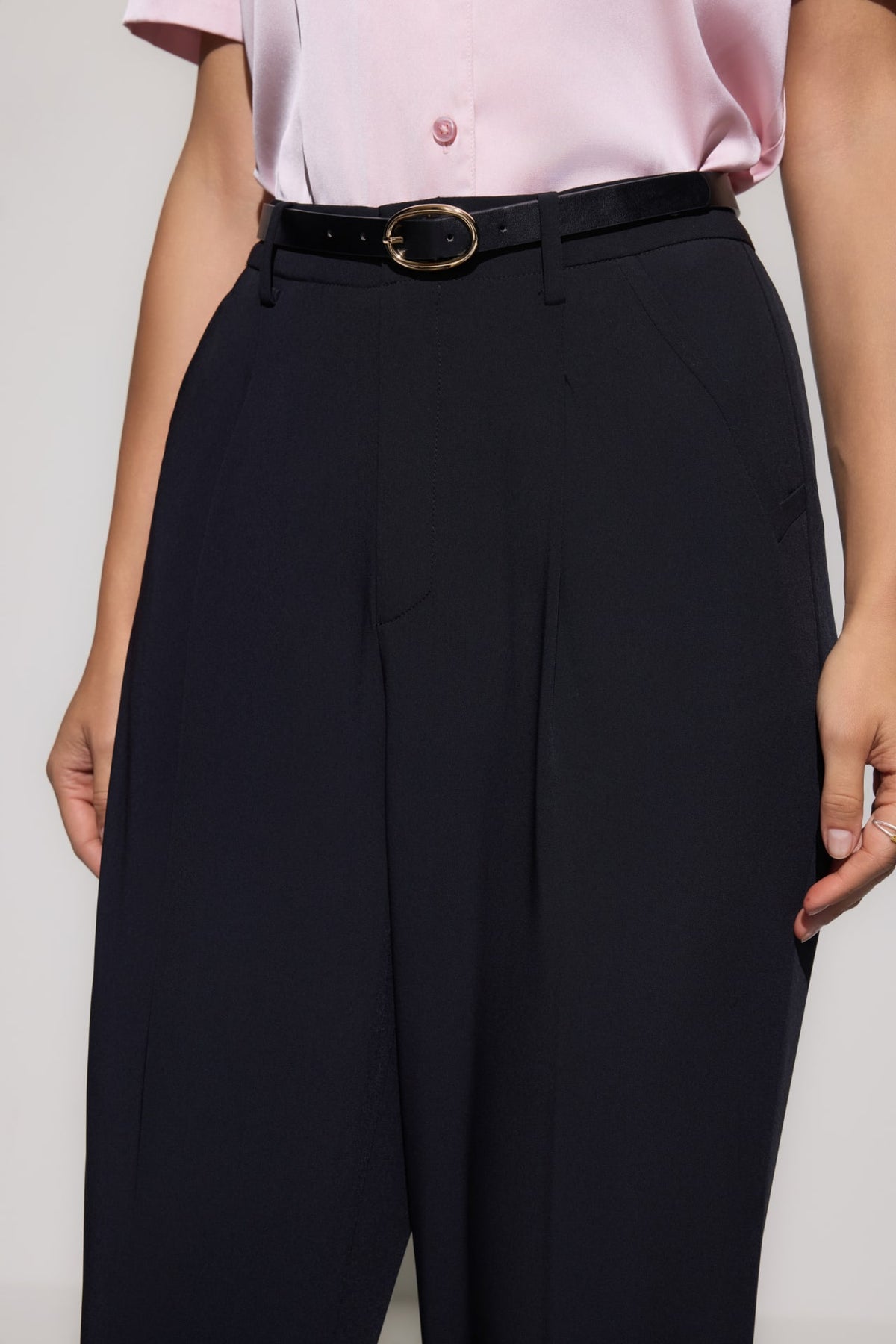 G2000 - Pants - Tapered Casual Pants With Belt