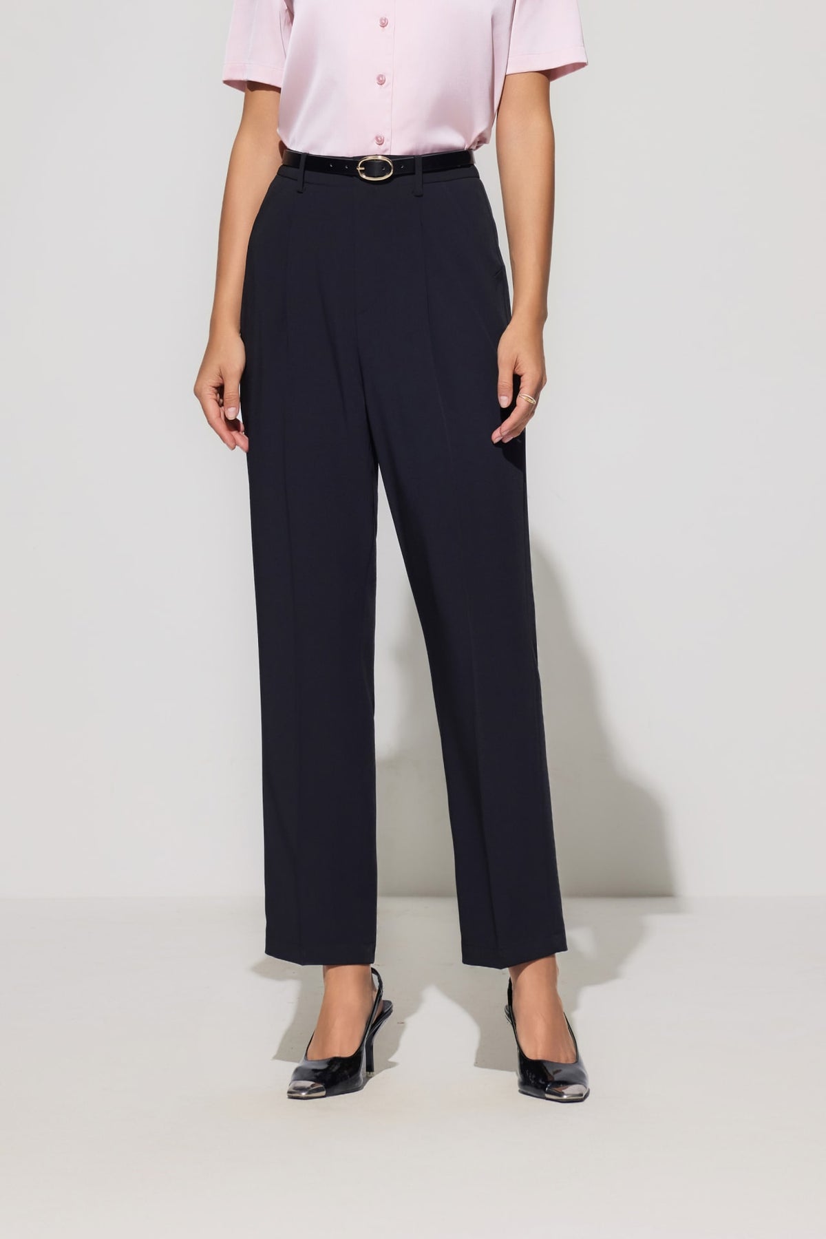 G2000 - Pants - Tapered Casual Pants With Belt