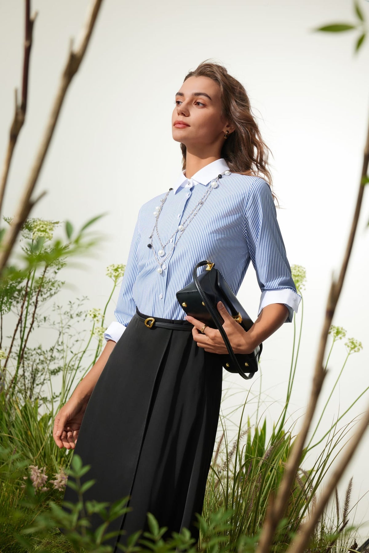 G2000 - Skirts - A-Shape Skirt With Belt