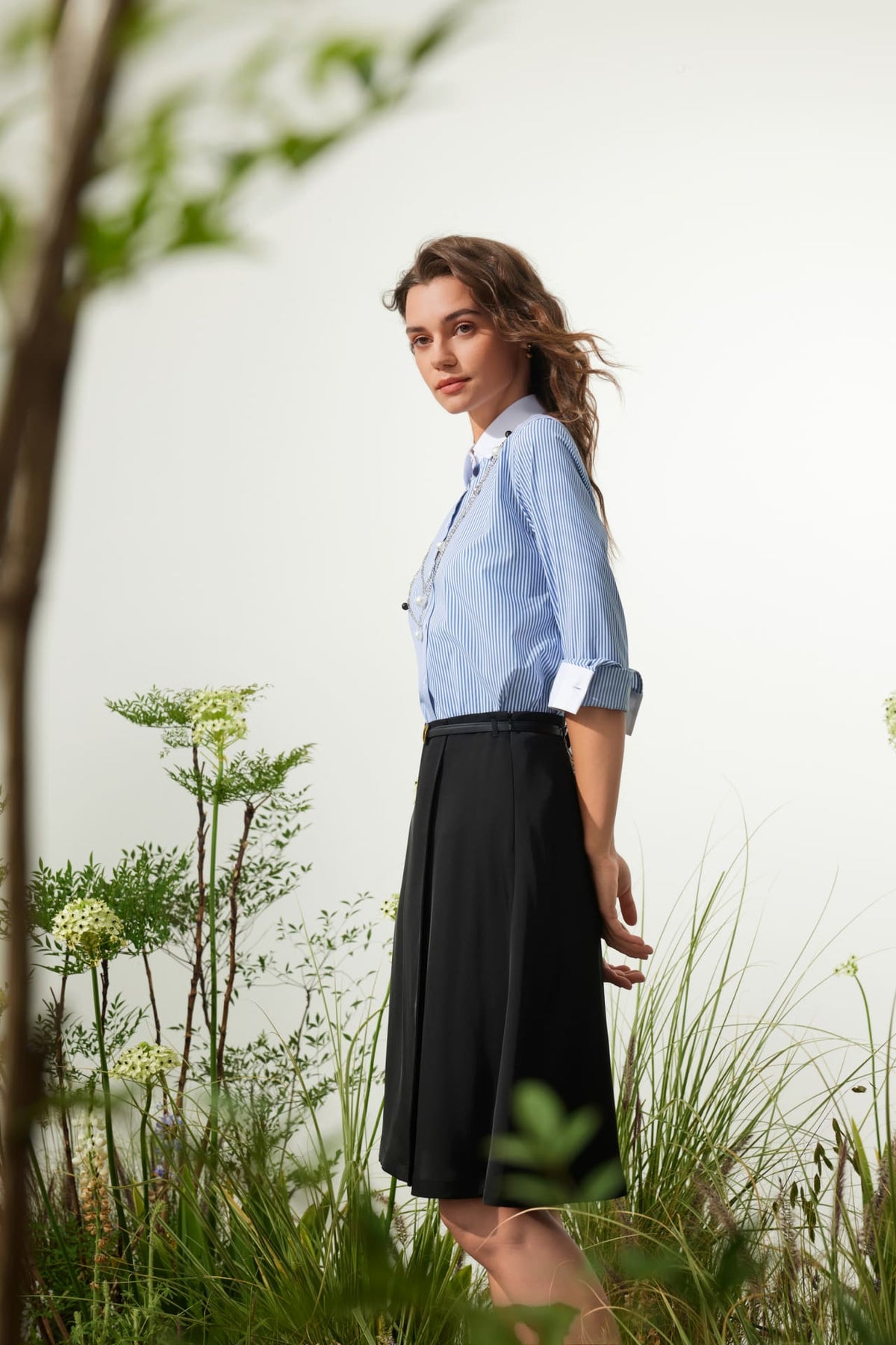 G2000 - Skirts - A-Shape Skirt With Belt