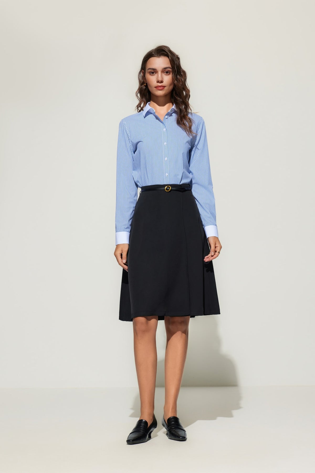 G2000 Skirts A-Shape Skirt With Belt Darkened Slate Regular