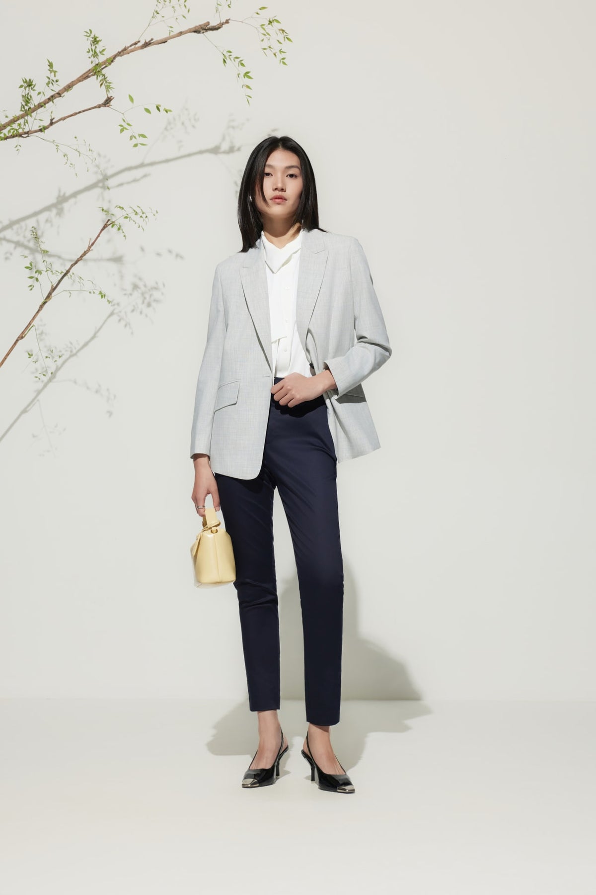G2000 Pants Cotton Blend Ankle Skinny Casual Pants With Belt
