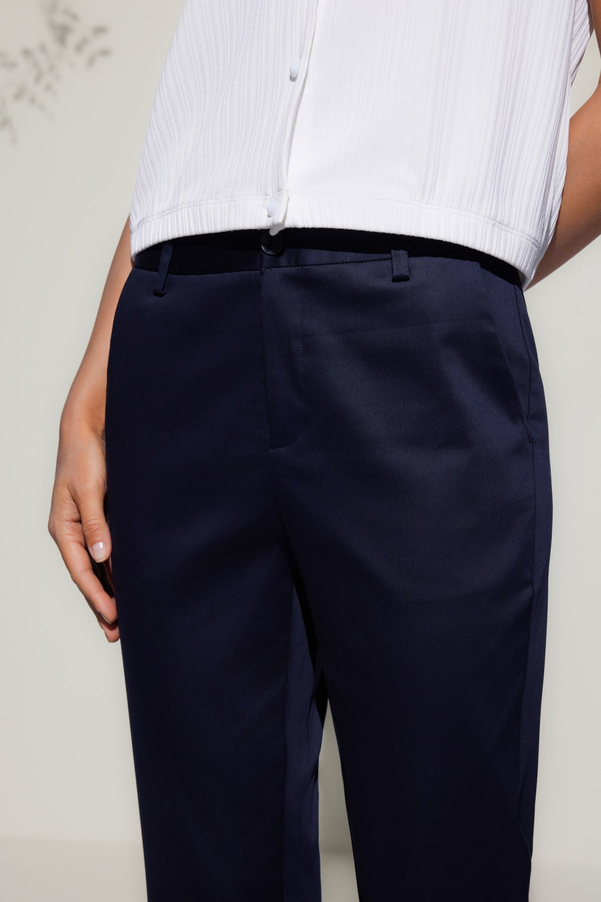 G2000 Pants Cotton Blend Cropped Cigarette Casual Pants