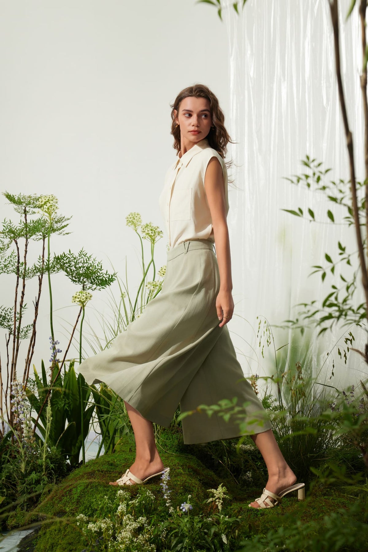 G2000 - Pants - Rayon Blend Wide Leg  Casual Pants