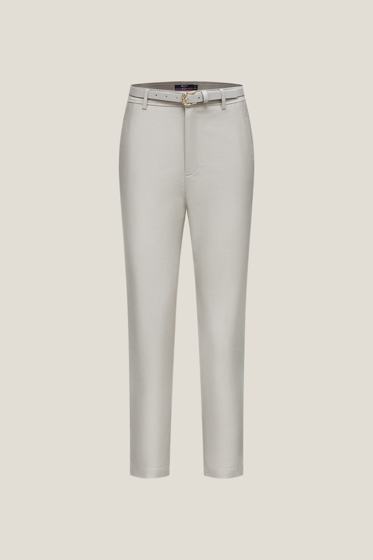 G2000 Pants Cotton Modal Capri Skinny Casual Pants With Belt Vintage Silk Skinny