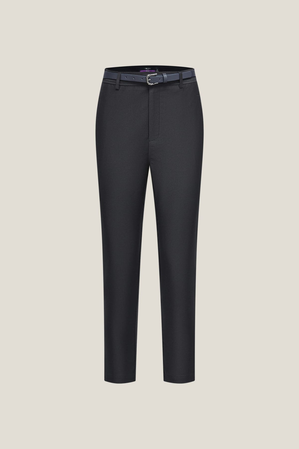 G2000 Pants Cotton Modal Capri Skinny Casual Pants With Belt Darkened Slate Skinny
