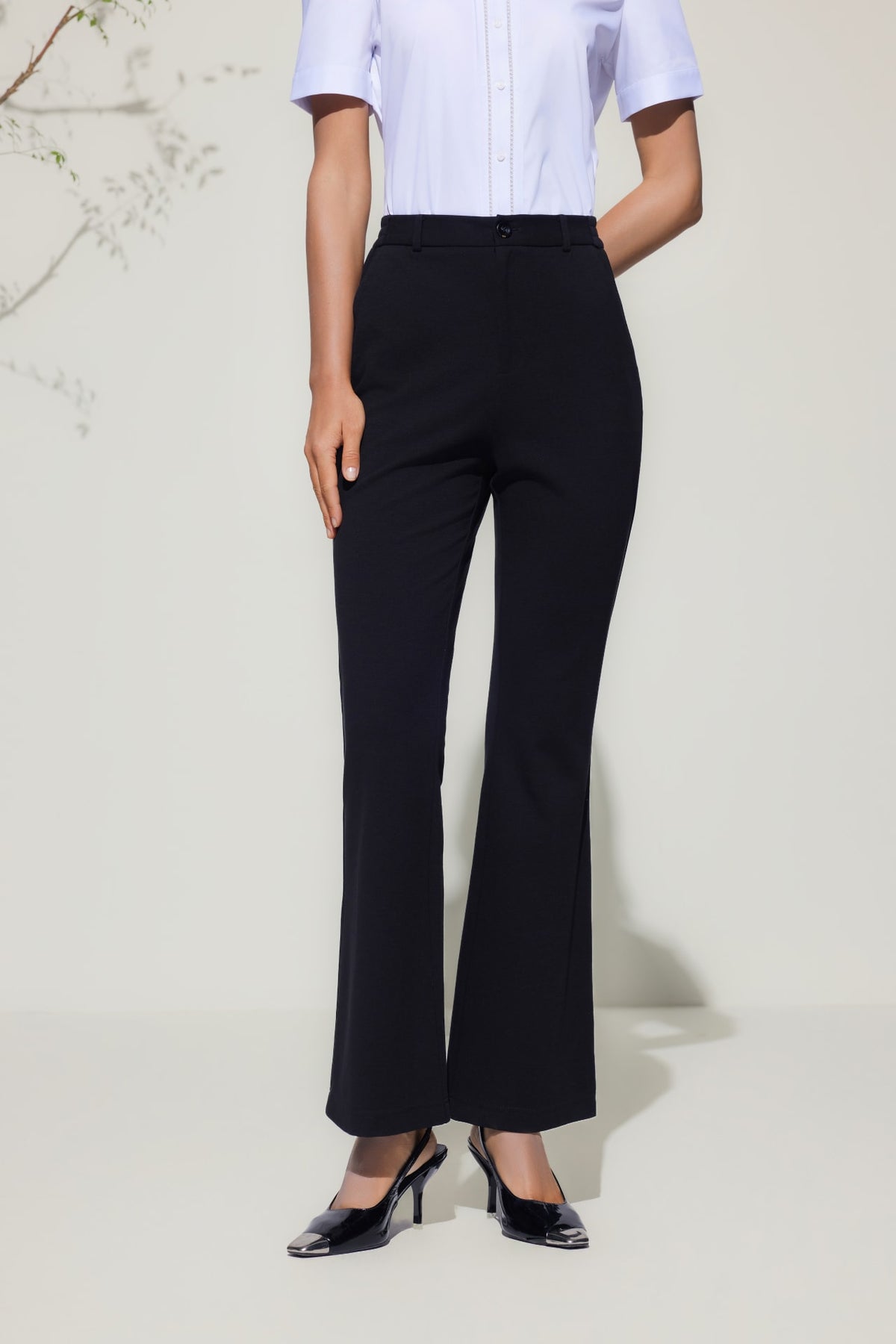 G2000 Pants Cotton Blend Flare Leg Casual Pants