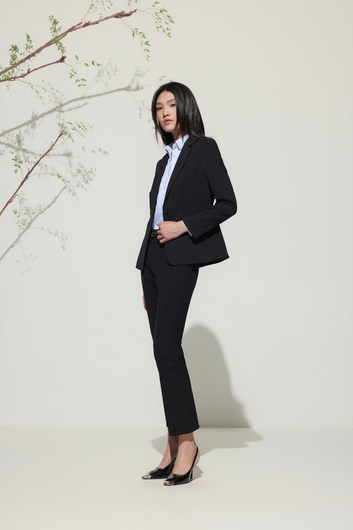 G2000 Pants Multi-Way Stretch Slim Boots Pants With Belt
