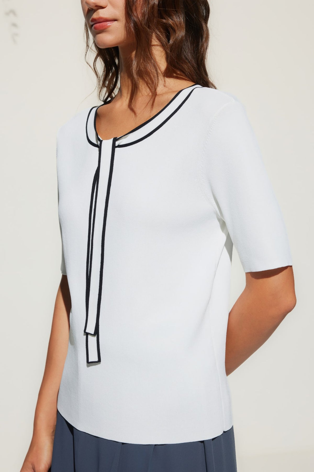 G2000 - Sweaters - Crew Neck Tipping Tank