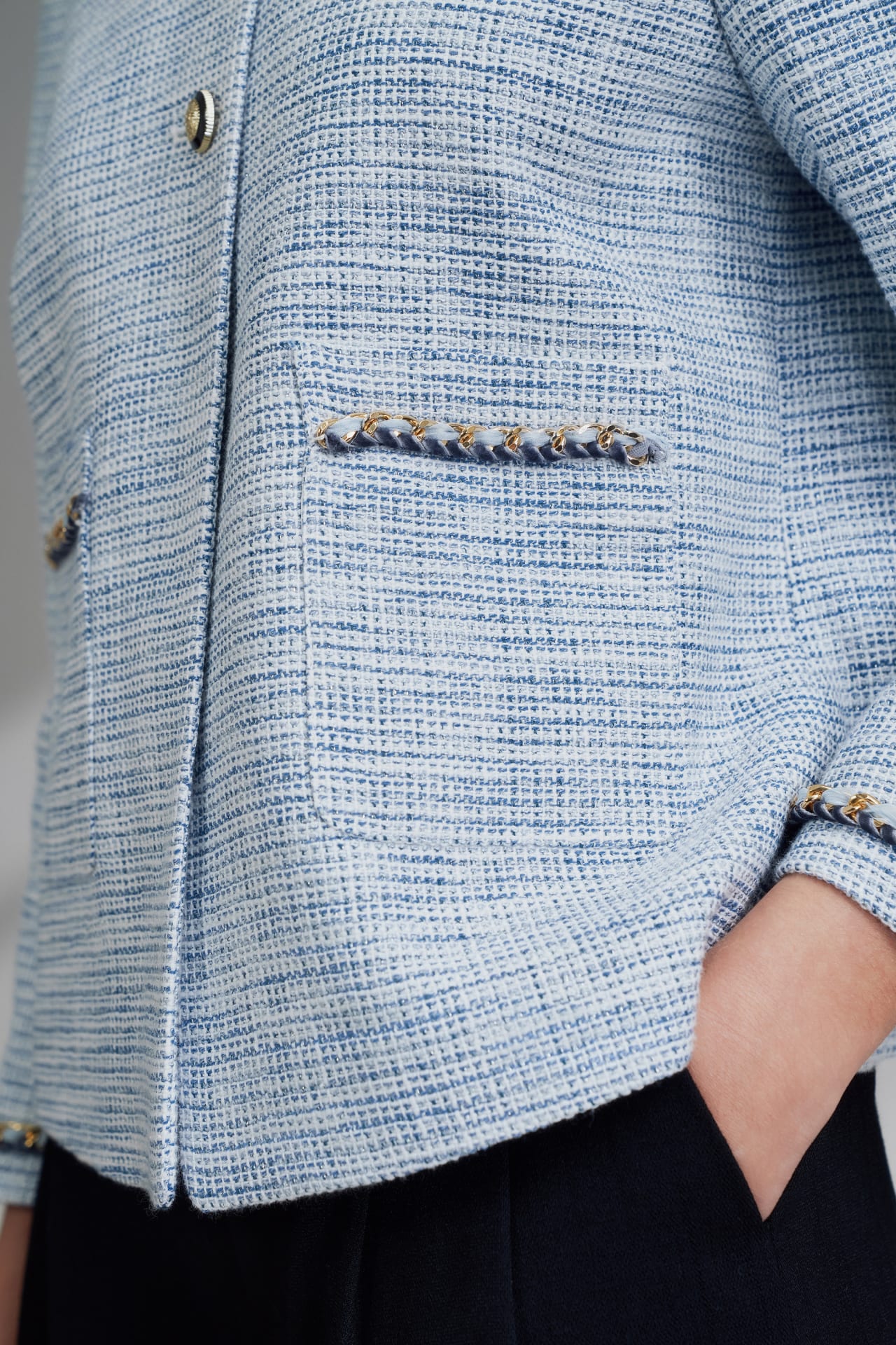 【CURRENTAGE】Coated Tweedハリントンジャケット CCL Classic Tweed Jacket｜Greed International Official Online Shop