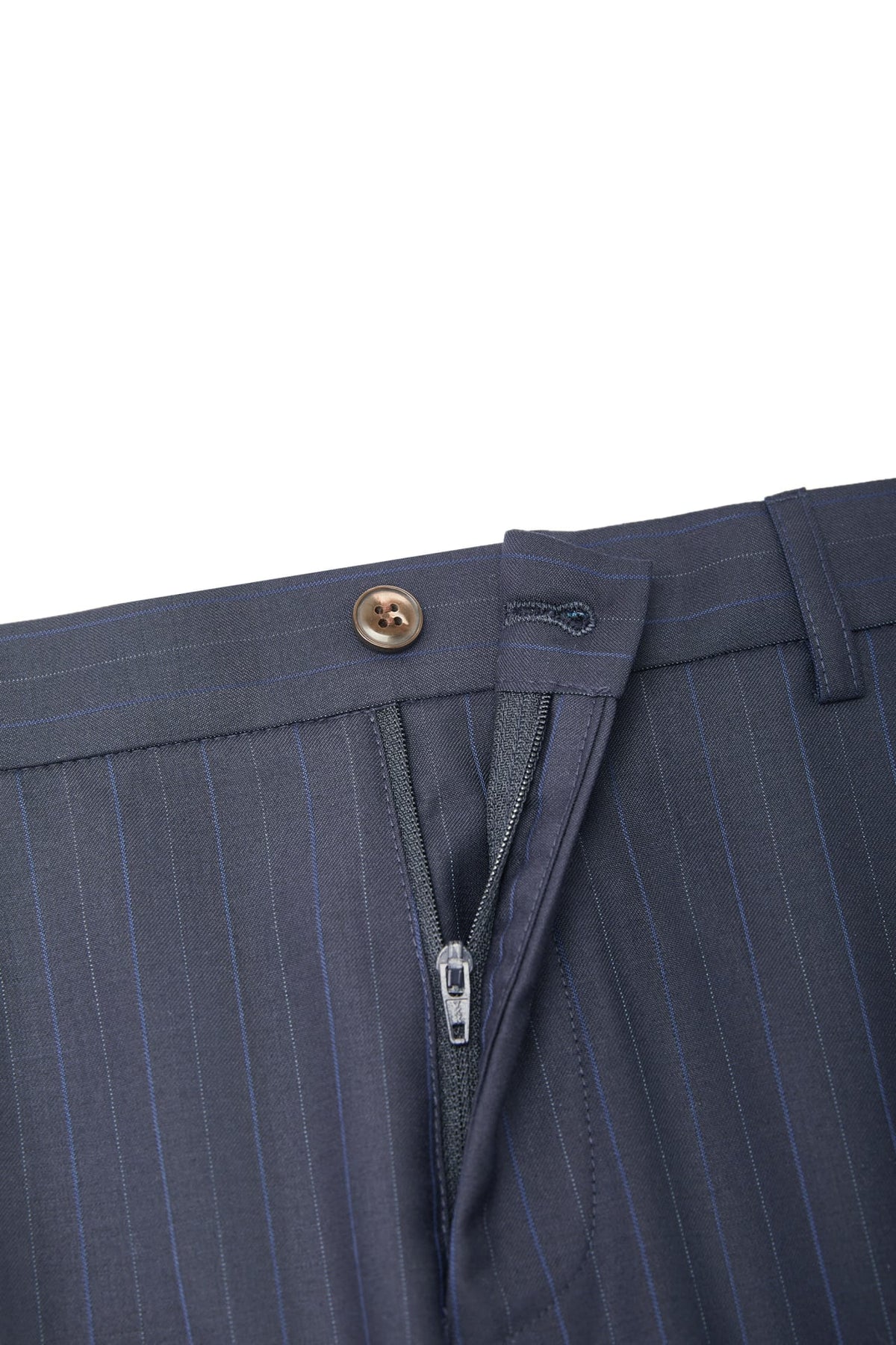 G2000 Pants Wool Blend Smart Fit Stripe Suit Pants
