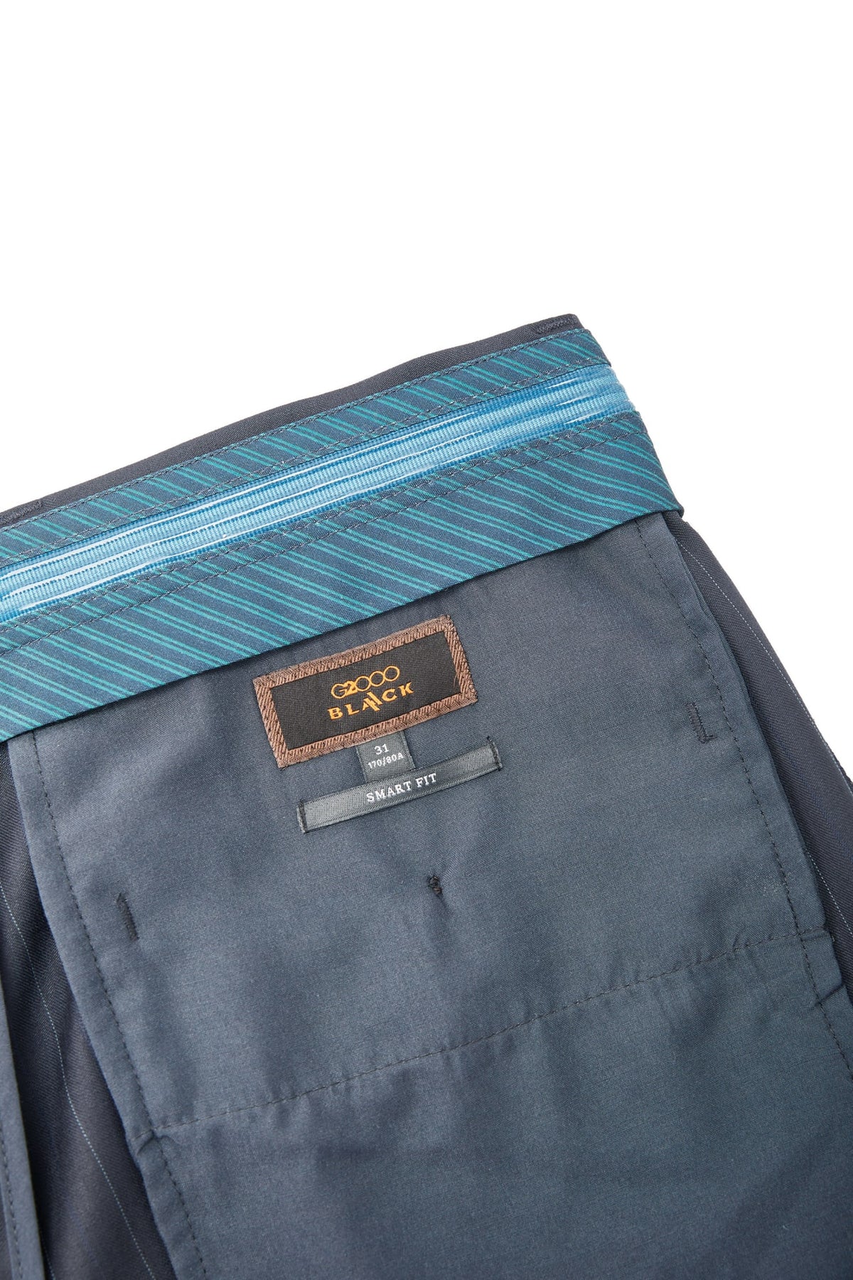 G2000 Pants Wool Blend Smart Fit Stripe Suit Pants