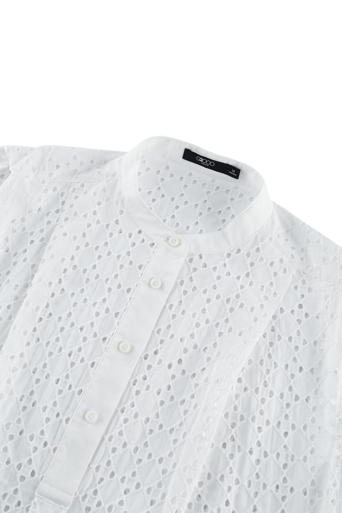 G2000 - Shirts - Cotton Eyelet Short Sleeve Casual Shirt