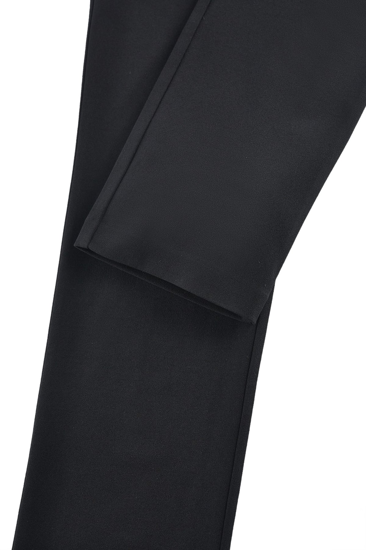 G2000 - Pants - Crepe Knit Regular Straight Leg Casual Pants With Belt