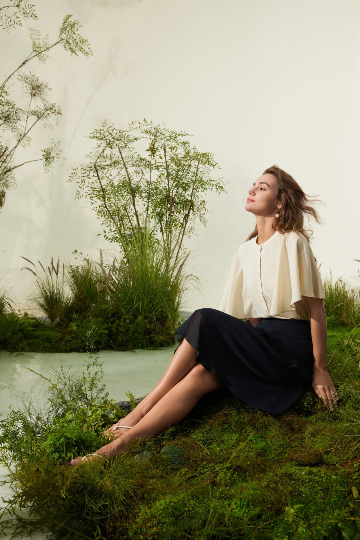 G2000 Skirts Asymmetric Flare Skirt