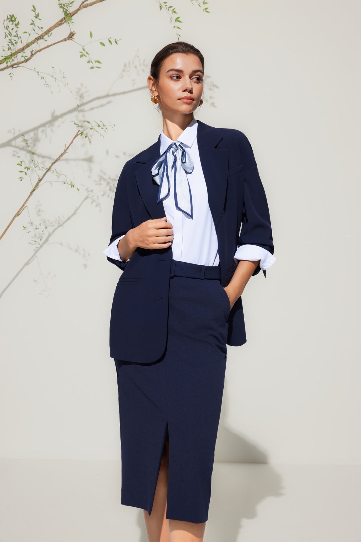 G2000 - Skirts - Crepe Knit H-Shaped Suit Skirt