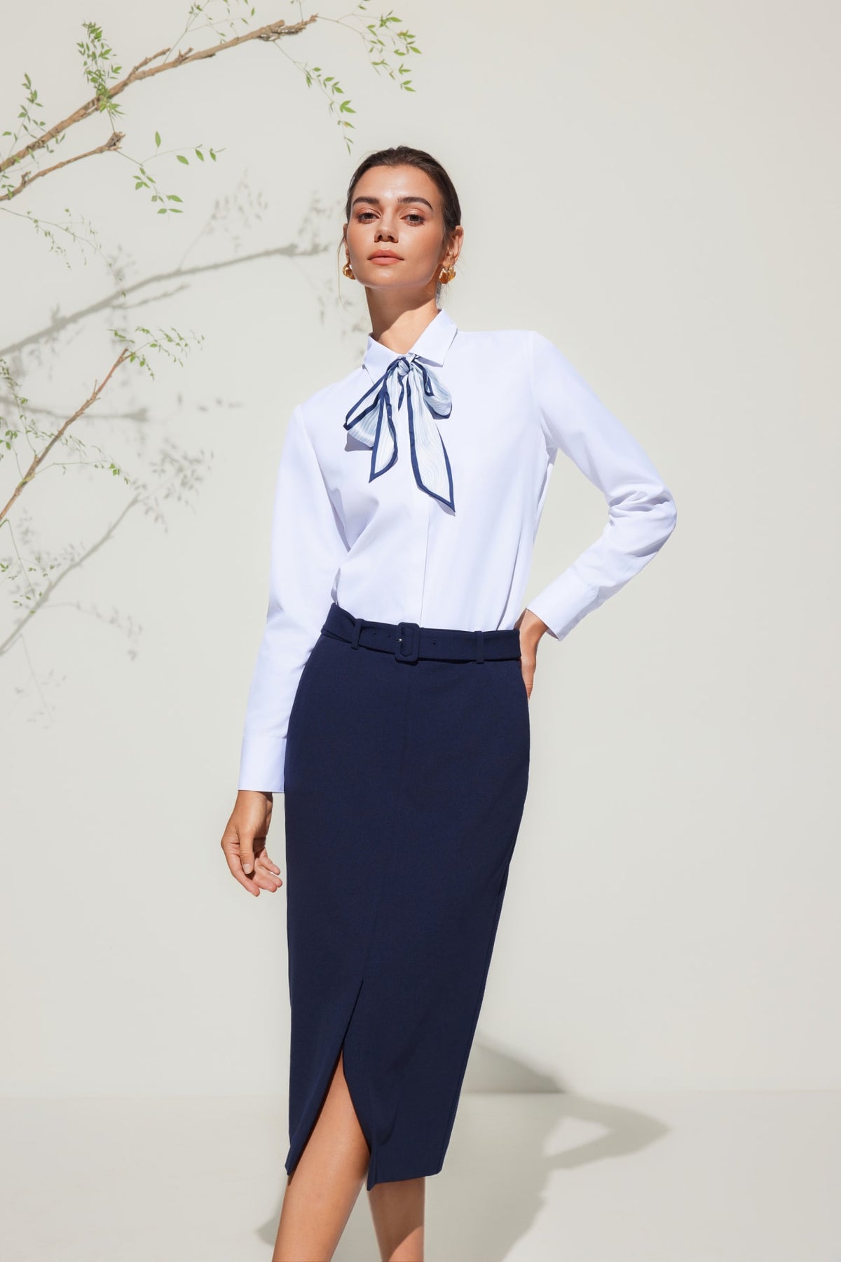 G2000 - Skirts - Crepe Knit H-Shaped Suit Skirt