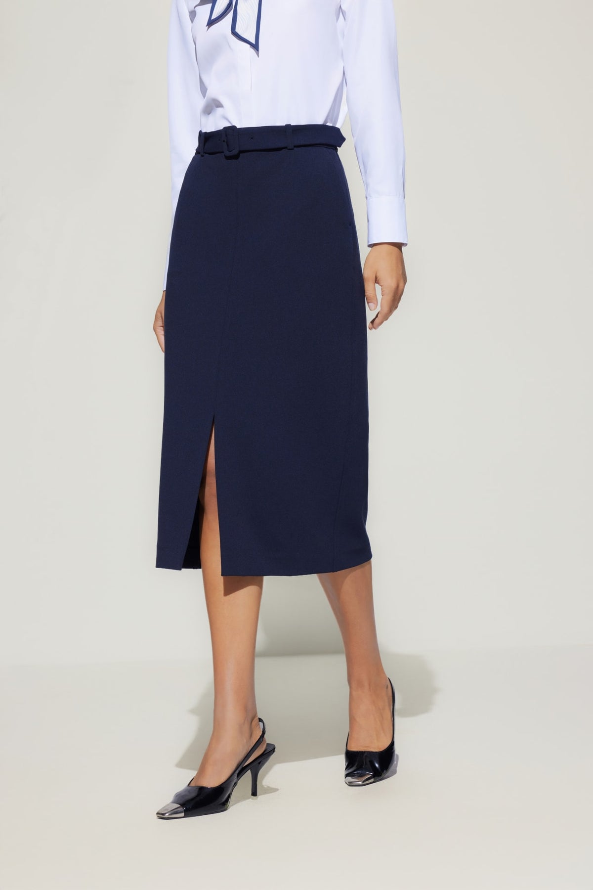 G2000 - Skirts - Crepe Knit H-Shaped Suit Skirt
