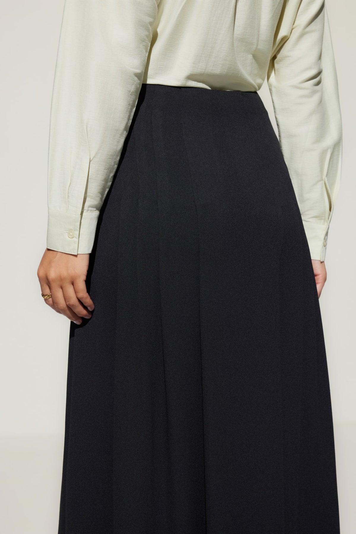 G2000 Skirts Crinkle Pleated Flare Skirt