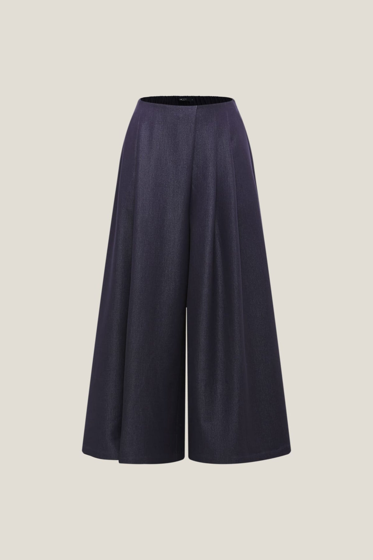G2000 Pants Denim-Like Cropped Palazzo Wide Leg Pants Nocturnal Ripple Regular