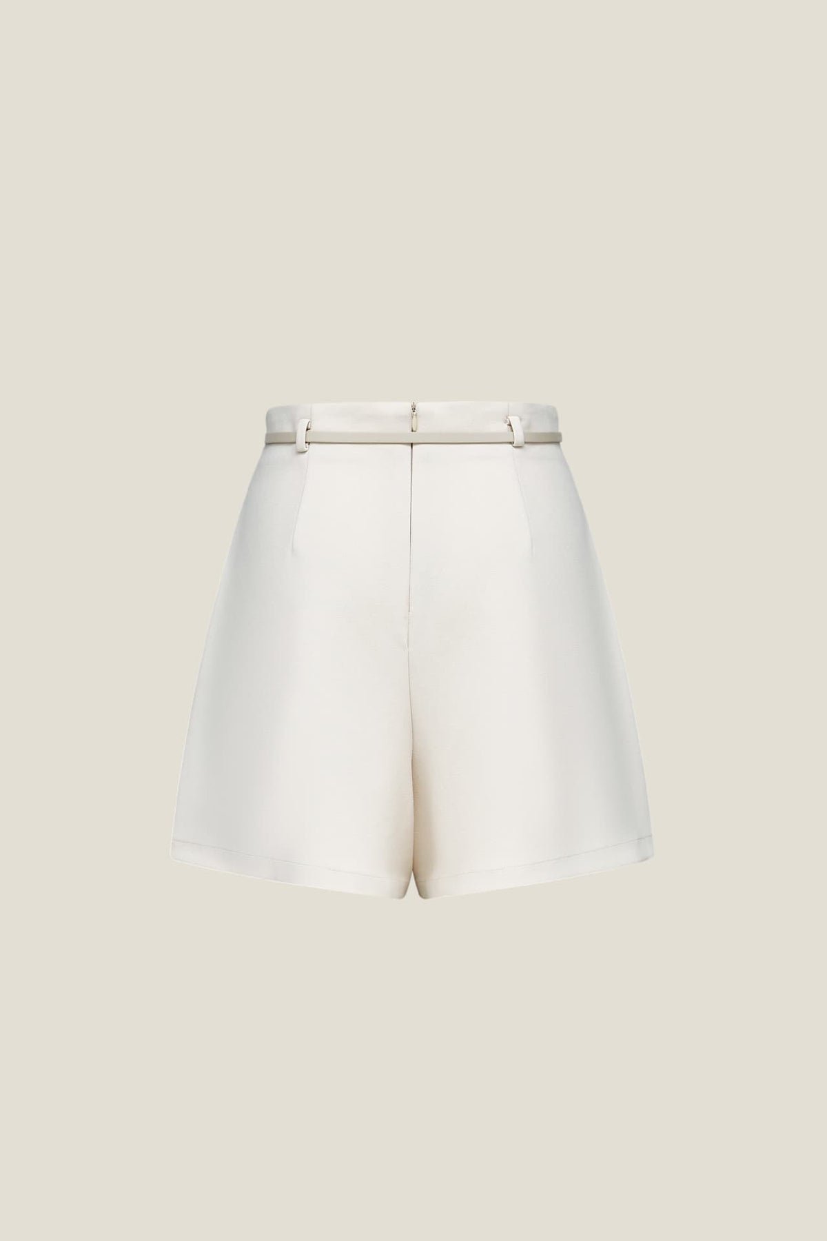 G2000 - Shorts - Crepe Knit Flare Casual Shorts With Belt