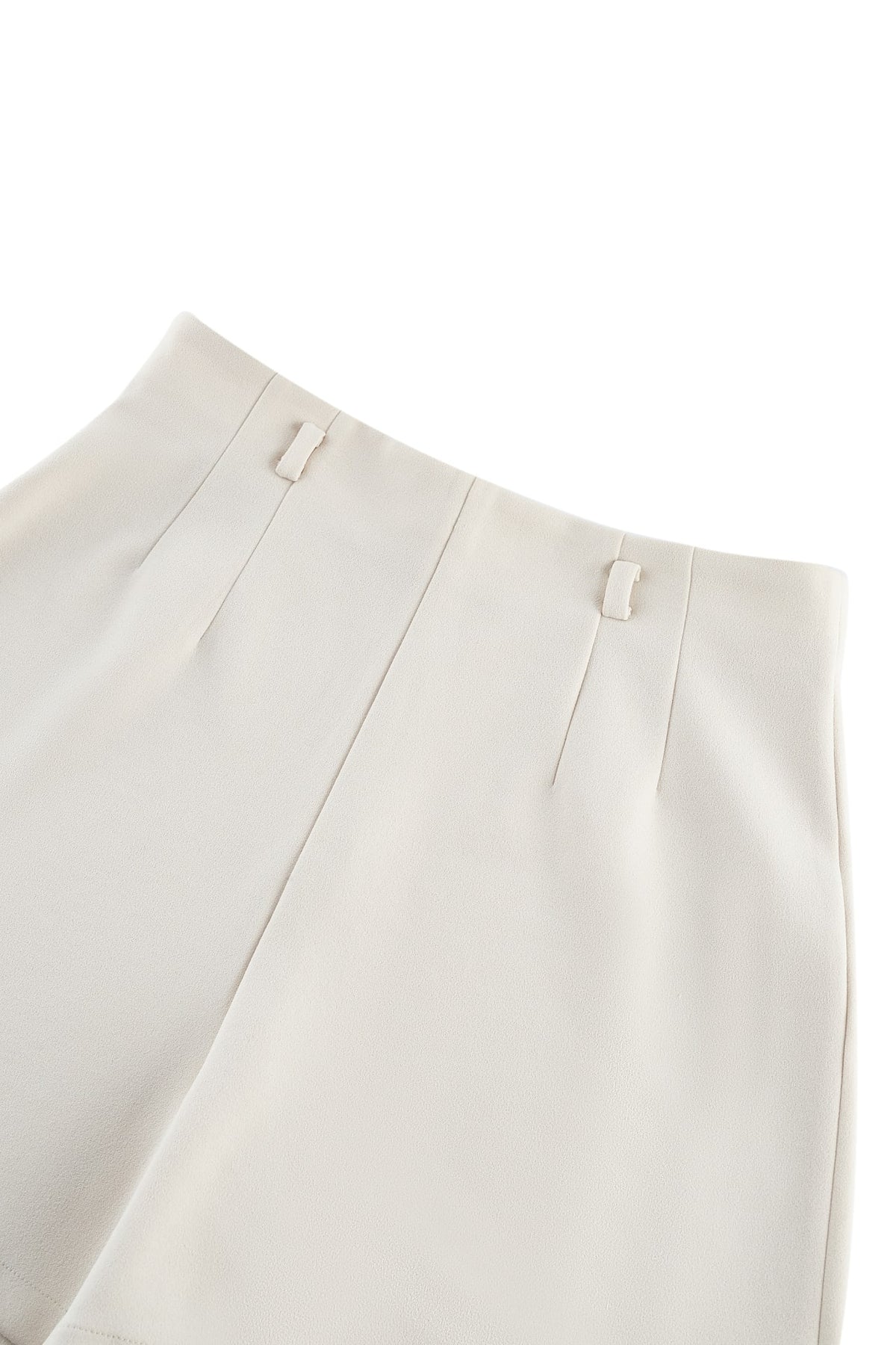 G2000 - Shorts - Crepe Knit Flare Casual Shorts With Belt