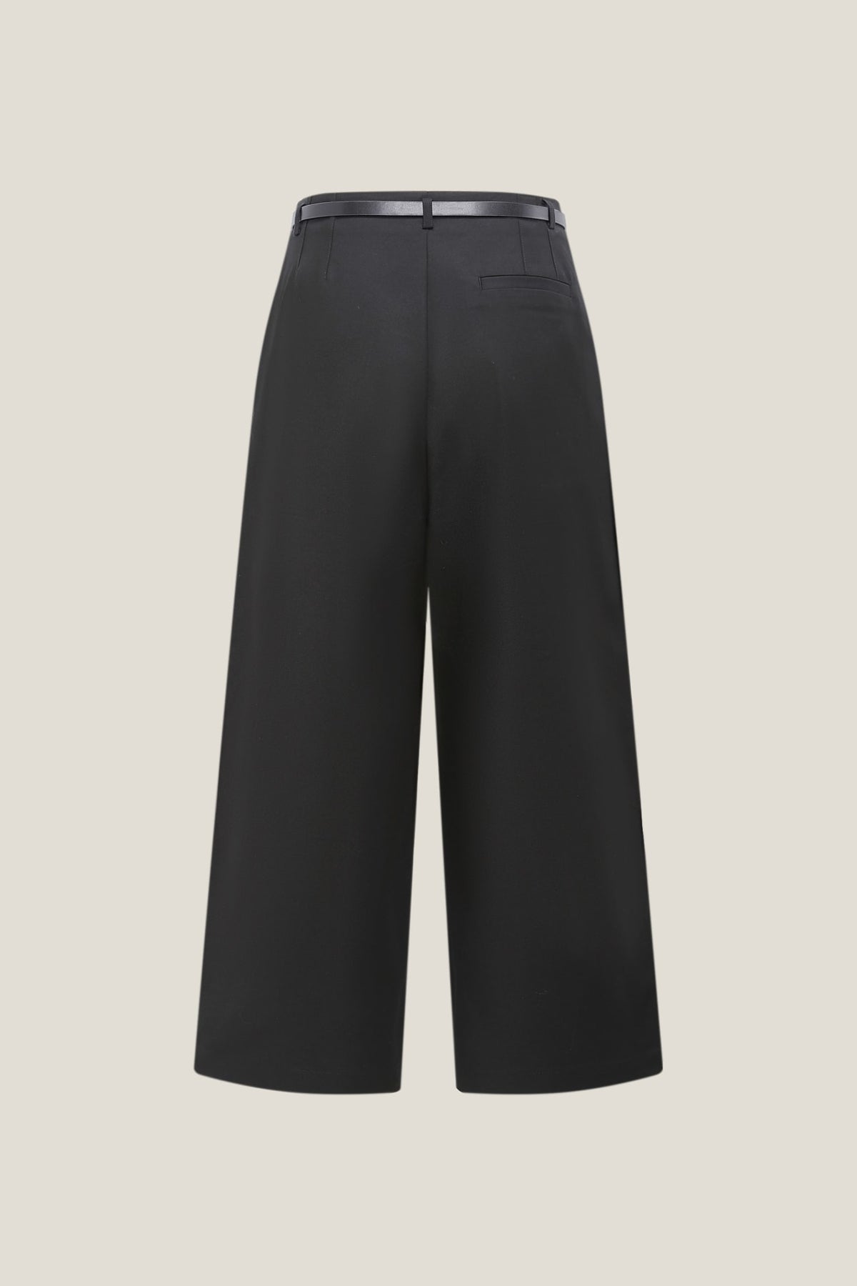G2000 Pants Wide Leg Cropped Pants With Belt