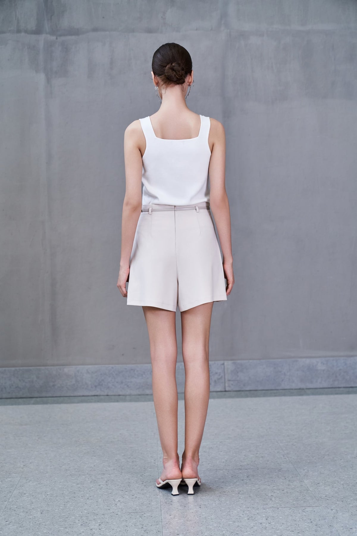 G2000 - Sweaters - Square Neck Sleeveless Knit Top