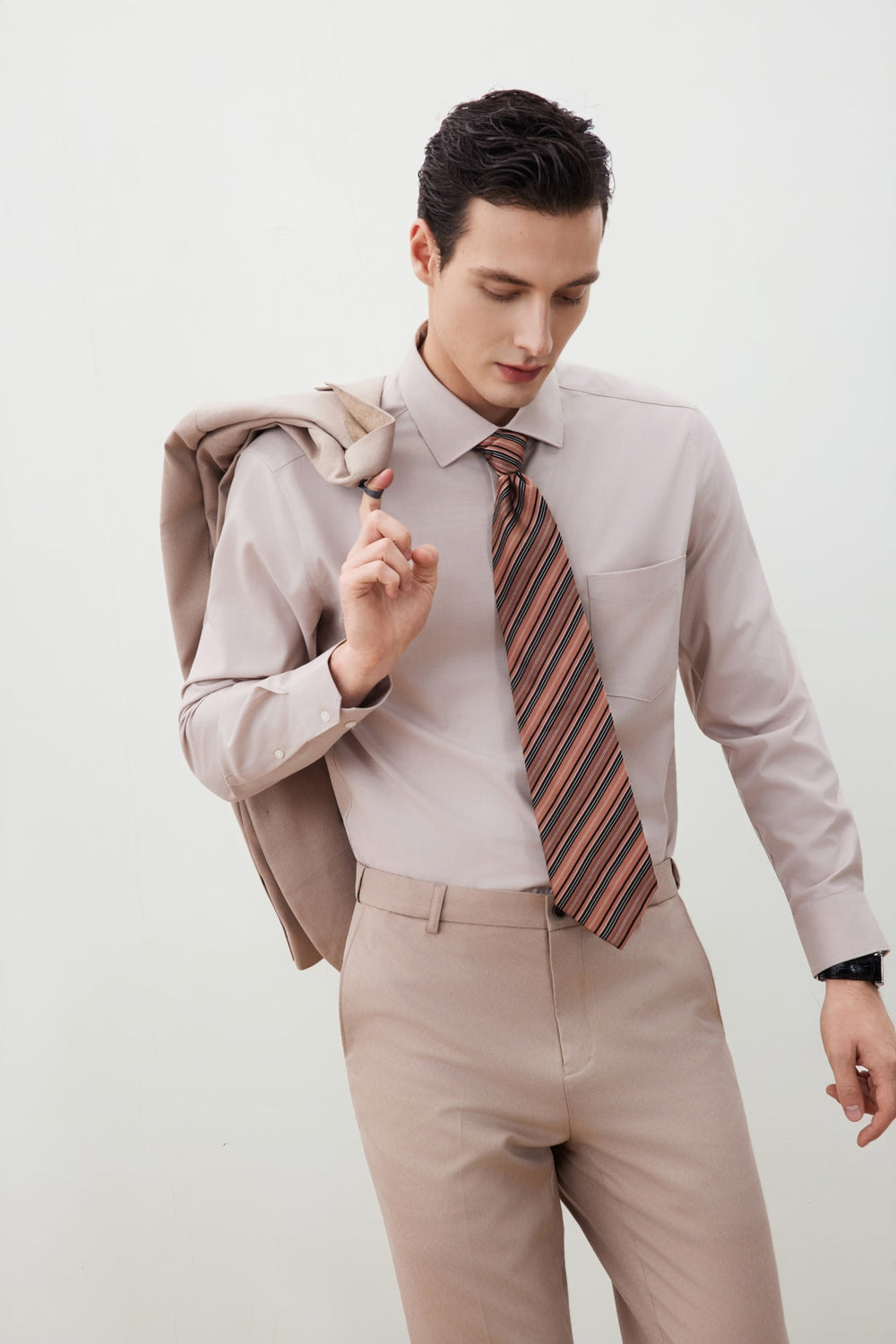 Teflon Stain-Resistant & Easy Care Smart Fit Twill Suit Blazer