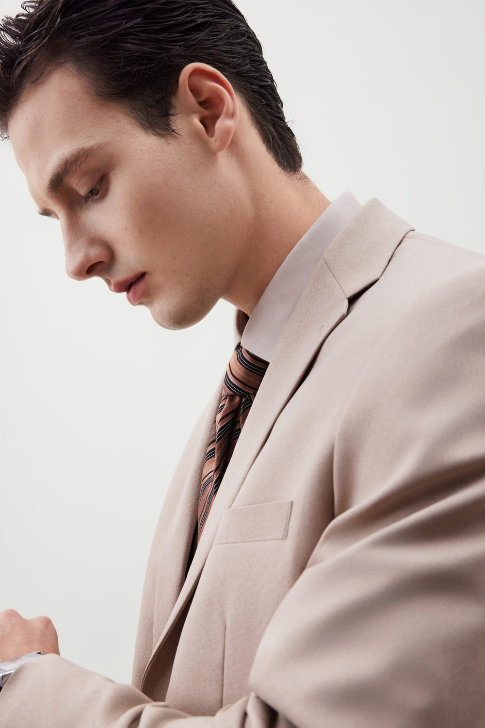 Teflon Stain-Resistant & Easy Care Smart Fit Twill Suit Blazer