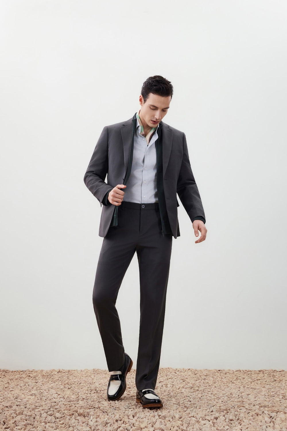 Teflon Stain-Resistant & Easy Care Smart Fit Twill Suit Blazer