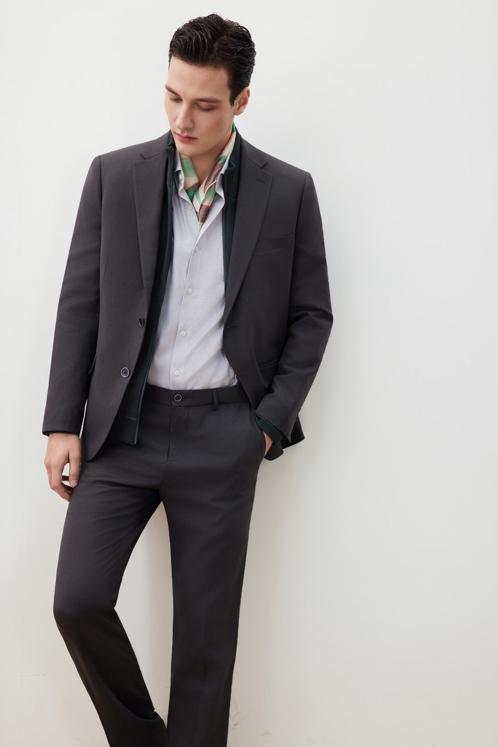 Teflon Stain-Resistant & Easy Care Smart Fit Twill Suit Blazer